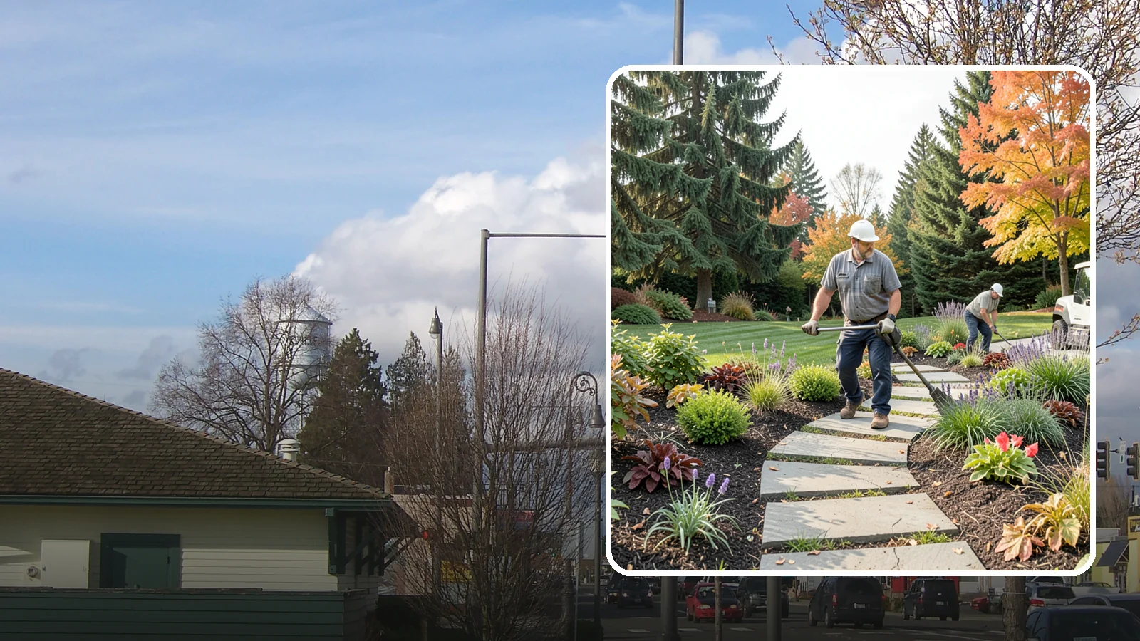 Garden Path Installation in Marysville, Snohomish County, WA - Charming garden paths in stone, gravel, or stepping stones that invite you through your landscape.