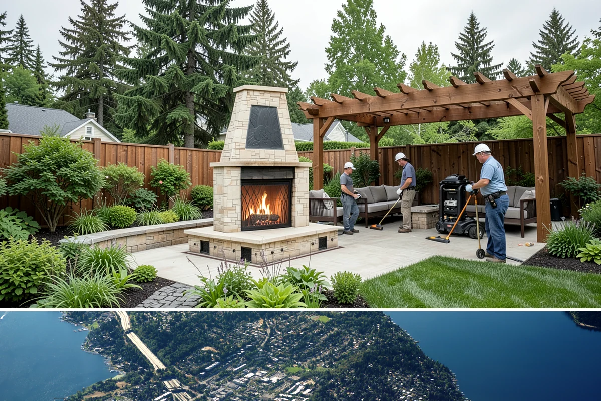 Garden Path Installation in Mercer Island, King County, WA - Best installed spring through fall.