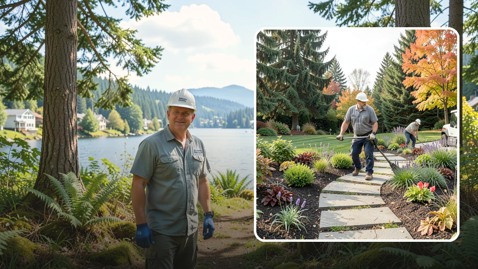 Garden Path Installation in Milton, King County, WA - Charming garden paths in stone, gravel, or stepping stones that invite you through your landscape.