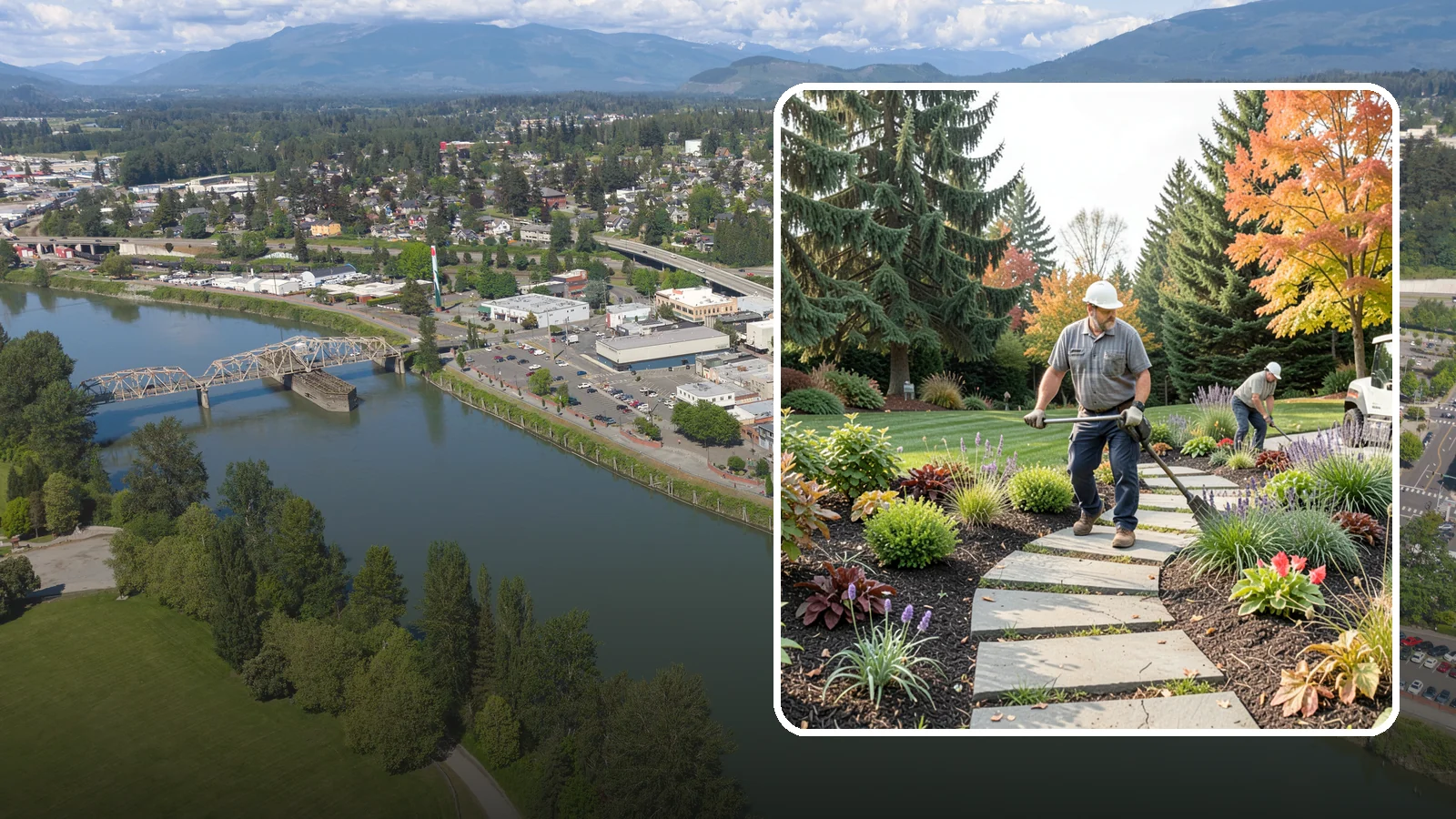 Garden Path Installation in Mount Vernon, Skagit County, WA - Charming garden paths in stone, gravel, or stepping stones that invite you through your landscape.