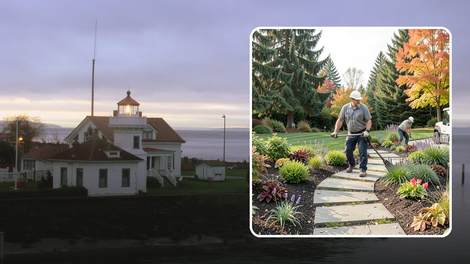 Garden Path Installation in Mukilteo, Snohomish County, WA - Charming garden paths in stone, gravel, or stepping stones that invite you through your landscape.