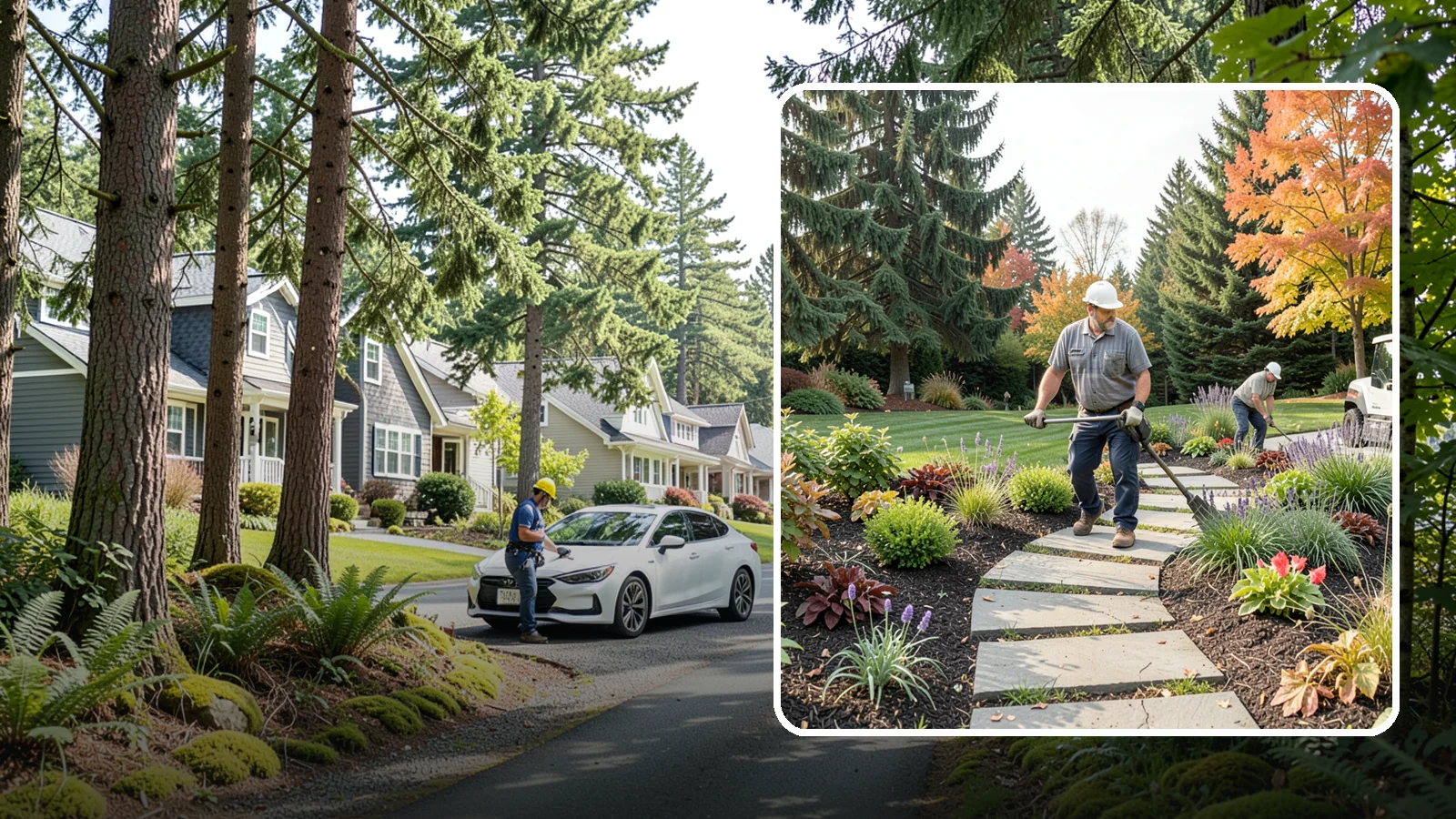 Garden Path Installation in Normandy Park, King County, WA - Charming garden paths in stone, gravel, or stepping stones that invite you through your landscape.