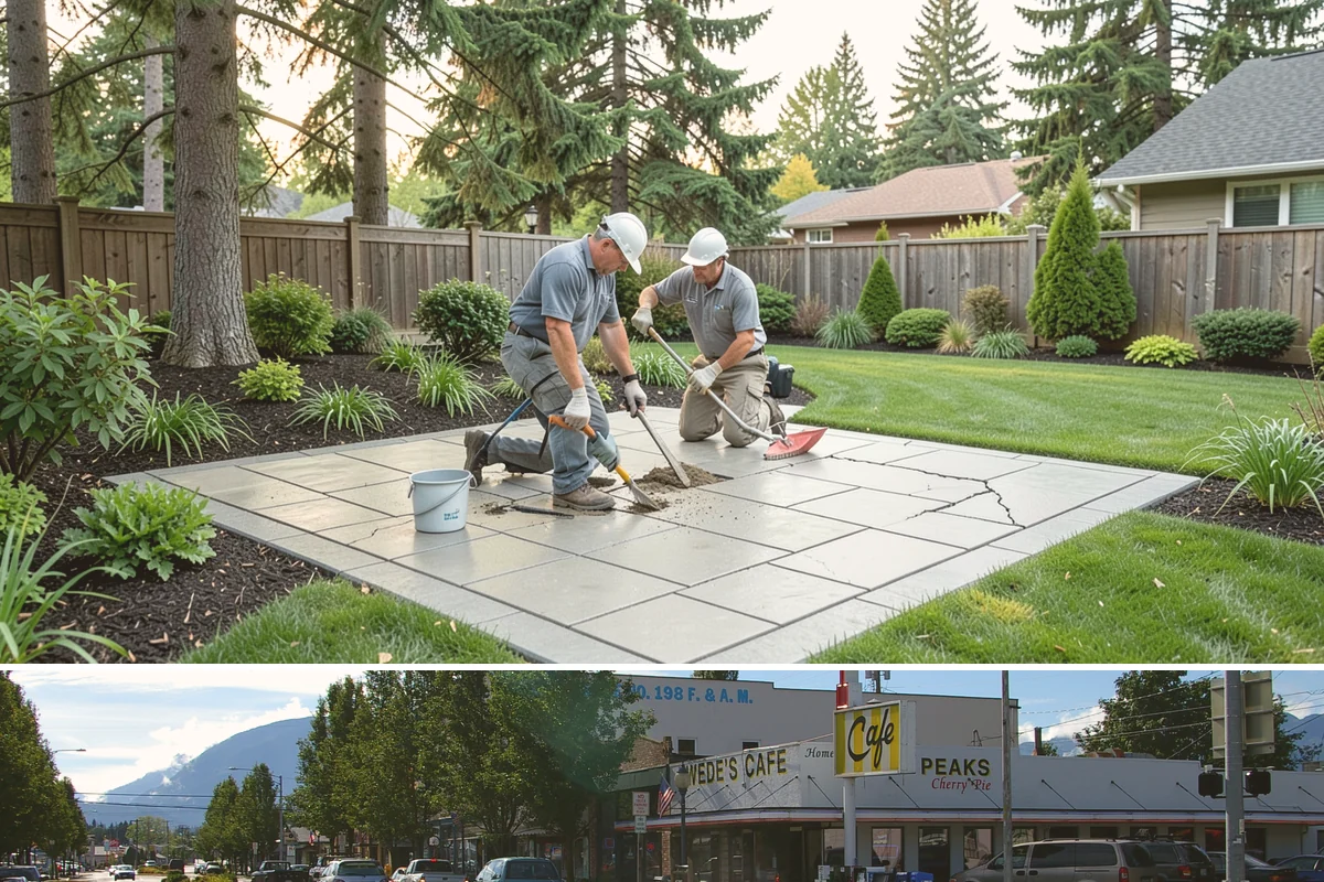 Garden Path Installation in North Bend, King County, WA - Best installed spring through fall.