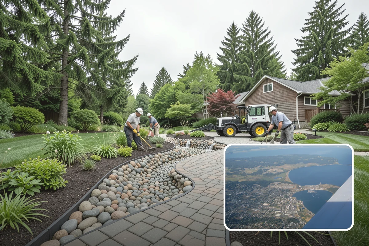 Garden Path Installation in Oak Harbor, Island County, WA - Adds charm and invites you to wander