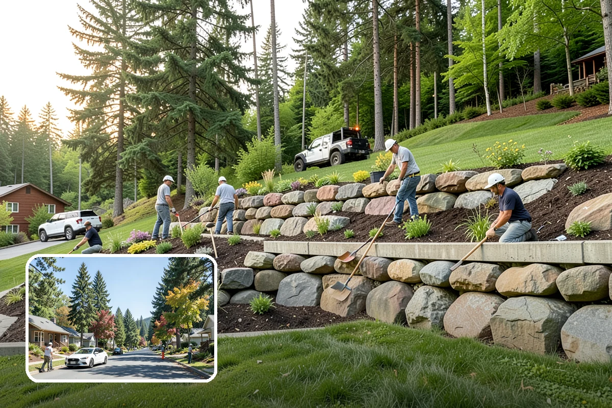 Garden Path Installation in Orting, Pierce County, WA - Adds charm and invites you to wander