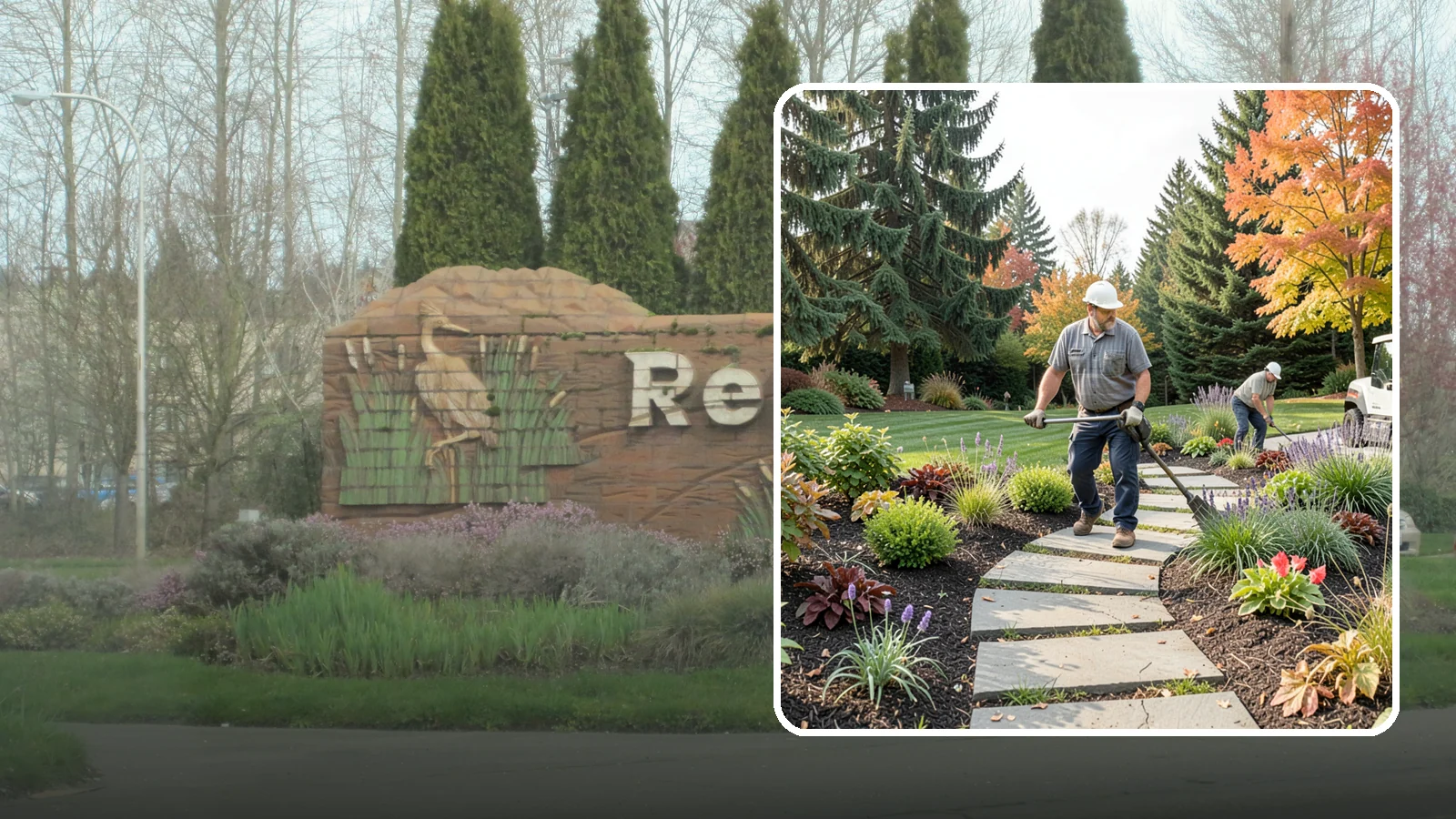 Garden Path Installation in Renton, King County, WA - Charming garden paths in stone, gravel, or stepping stones that invite you through your landscape.
