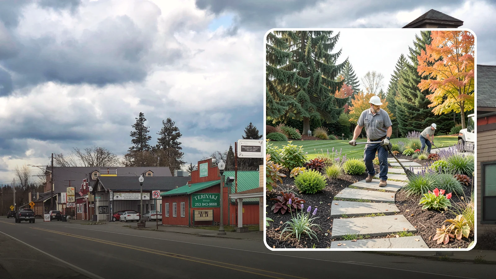 Garden Path Installation in Roy, Pierce County, WA - Charming garden paths in stone, gravel, or stepping stones that invite you through your landscape.