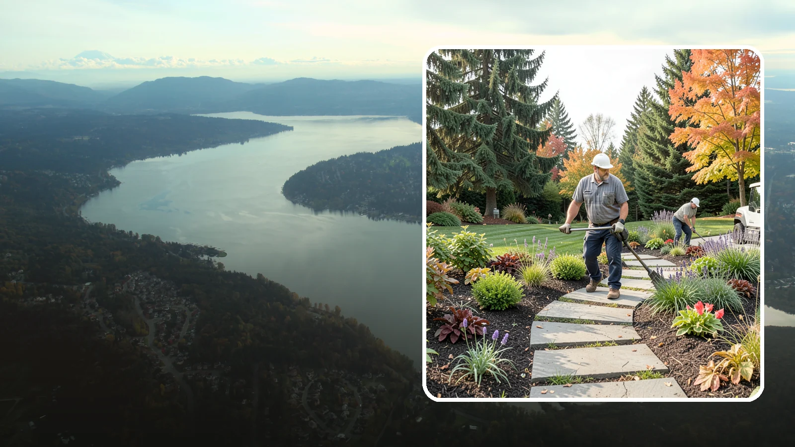 Garden Path Installation in Sammamish, King County, WA - Charming garden paths in stone, gravel, or stepping stones that invite you through your landscape.