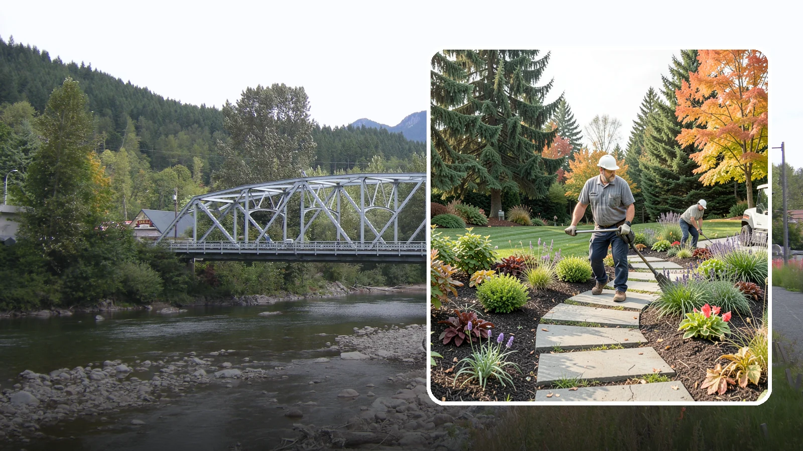 Garden Path Installation in Skykomish, King County, WA - Charming garden paths in stone, gravel, or stepping stones that invite you through your landscape.