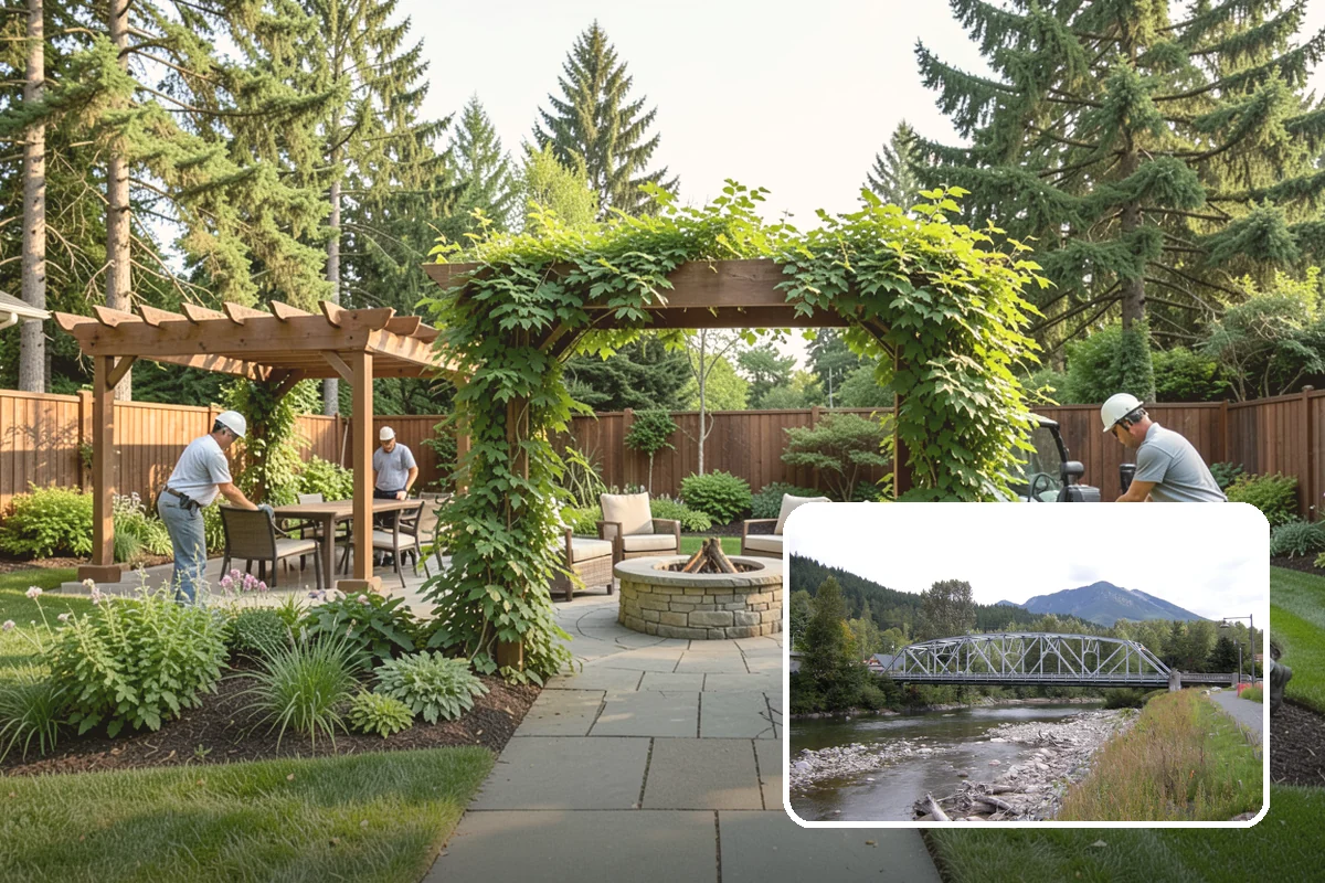Garden Path Installation in Skykomish, King County, WA - Adds charm and invites you to wander