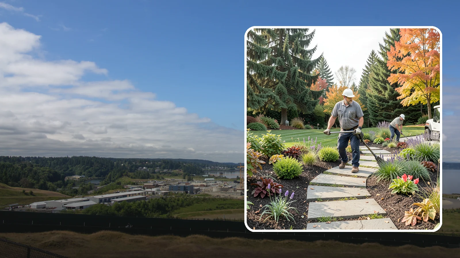 Garden Path Installation in University Place, Pierce County, WA - Charming garden paths in stone, gravel, or stepping stones that invite you through your landscape.