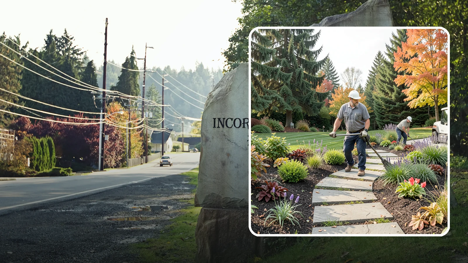 Garden Path Installation in Wilkeson, Pierce County, WA - Charming garden paths in stone, gravel, or stepping stones that invite you through your landscape.