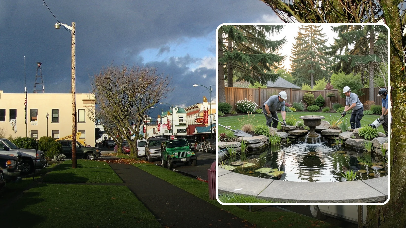 Garden Pond Installation in Arlington, Snohomish County, WA - Beautiful garden ponds with plants and circulation that create a living, tranquil ecosystem in your yard.