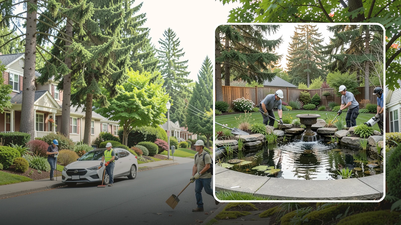 Garden Pond Installation in Beaux Arts Village, King County, WA - Beautiful garden ponds with plants and circulation that create a living, tranquil ecosystem in your yard.