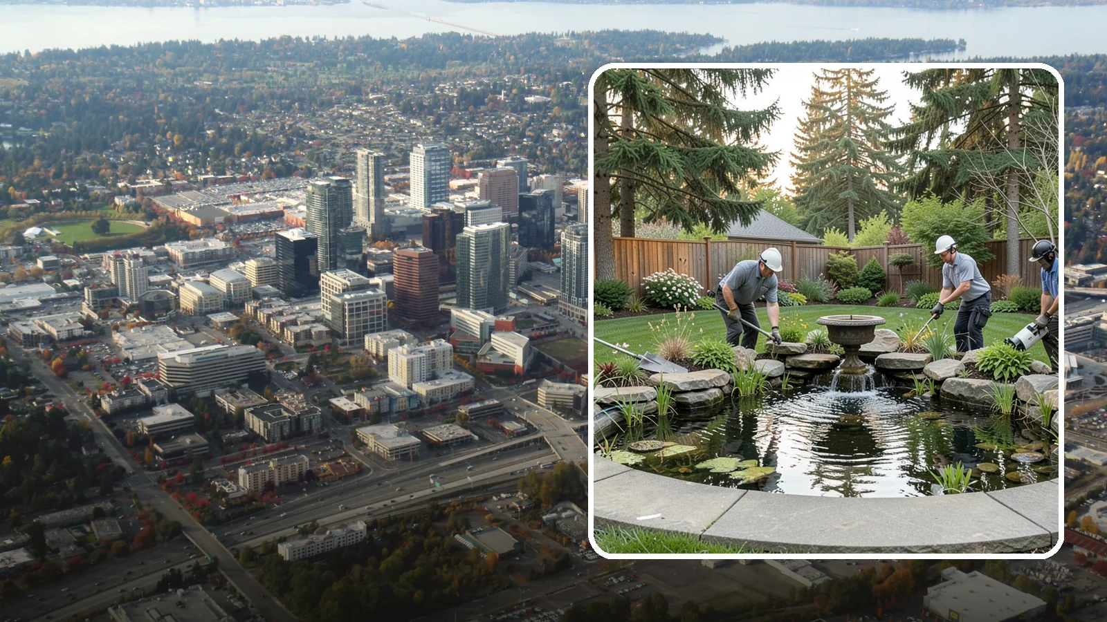 Garden Pond Installation in Bellevue, King County, WA - Beautiful garden ponds with plants and circulation that create a living, tranquil ecosystem in your yard.