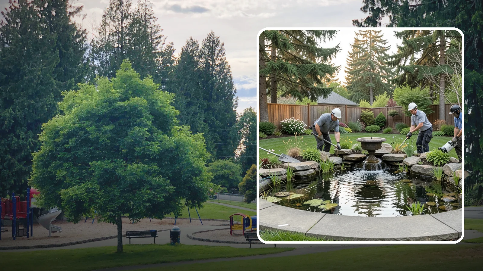 Garden Pond Installation in Bonney Lake, Pierce County, WA - Beautiful garden ponds with plants and circulation that create a living, tranquil ecosystem in your yard.