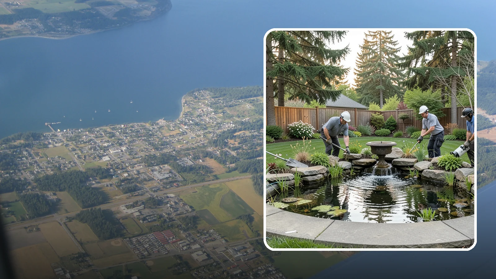 Garden Pond Installation in Coupeville, Island County, WA - Beautiful garden ponds with plants and circulation that create a living, tranquil ecosystem in your yard.