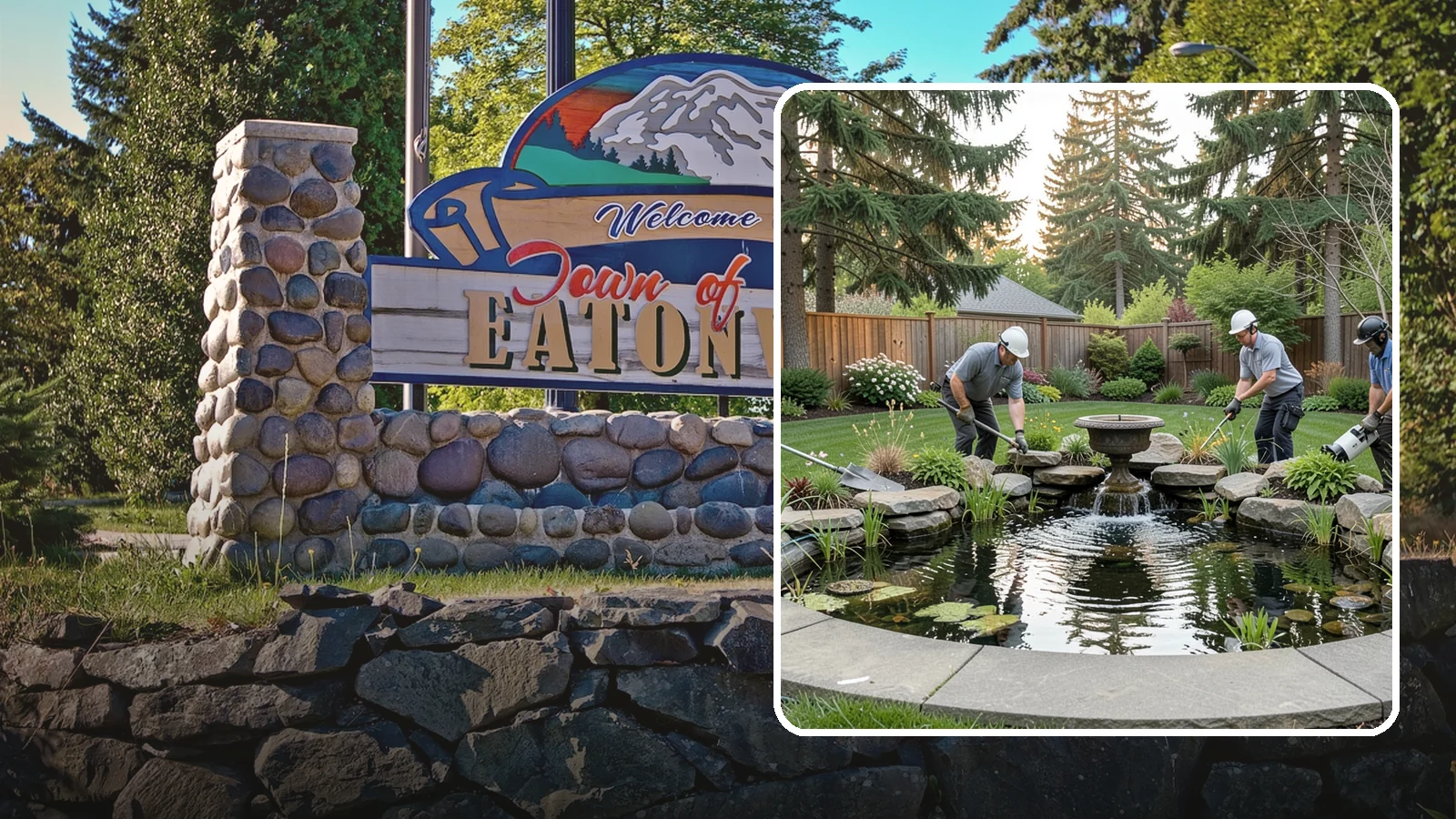 Garden Pond Installation in Eatonville, Pierce County, WA - Beautiful garden ponds with plants and circulation that create a living, tranquil ecosystem in your yard.