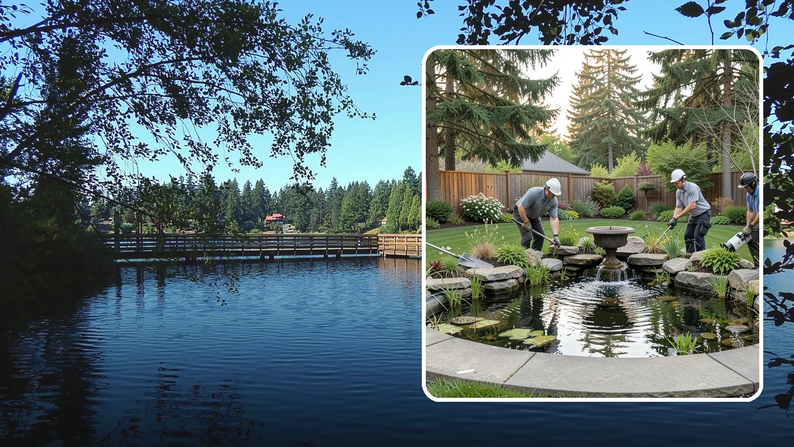 Garden Pond Installation in Federal Way, King County, WA - Beautiful garden ponds with plants and circulation that create a living, tranquil ecosystem in your yard.
