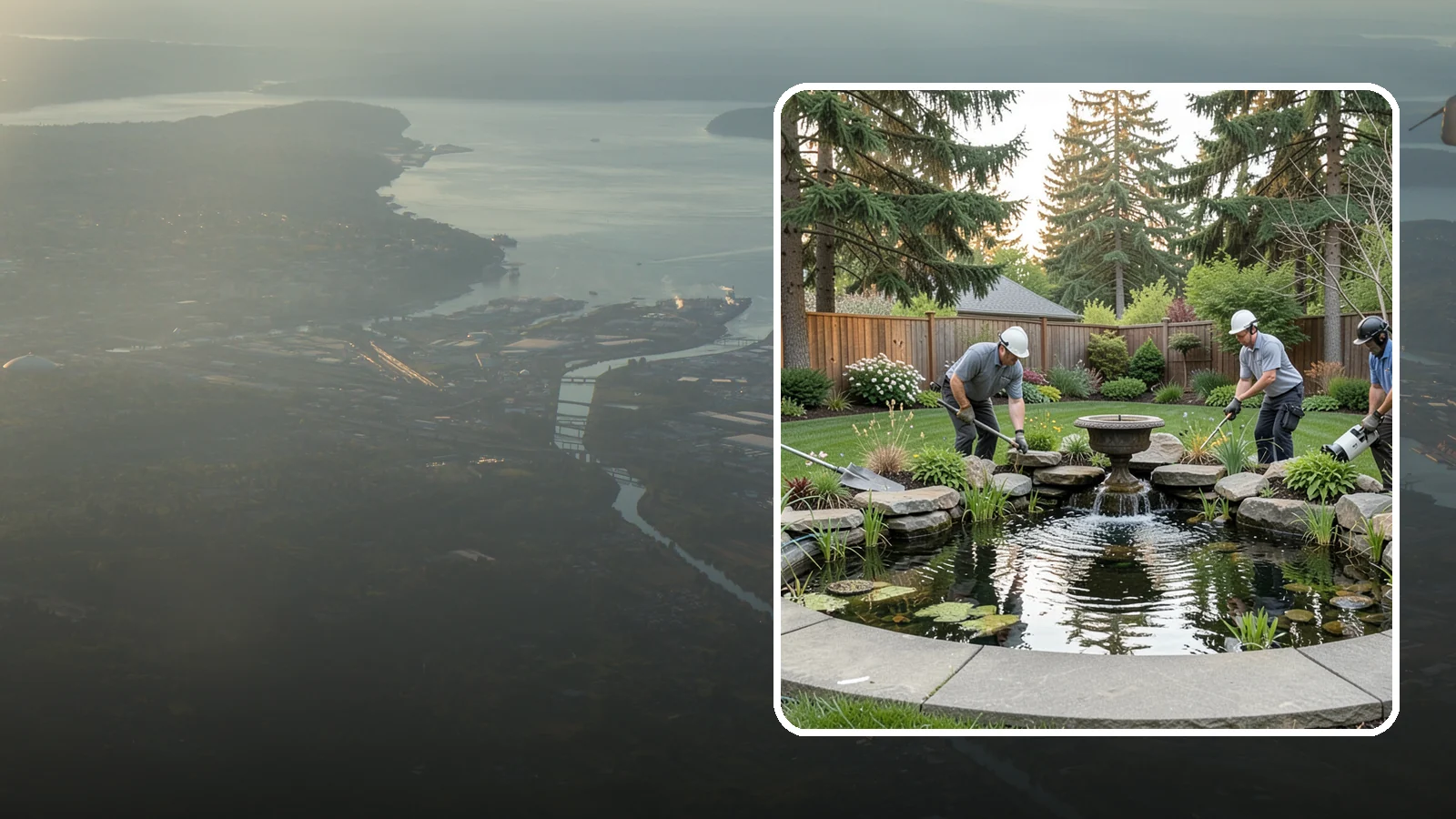 Garden Pond Installation in Fife, Pierce County, WA - Beautiful garden ponds with plants and circulation that create a living, tranquil ecosystem in your yard.