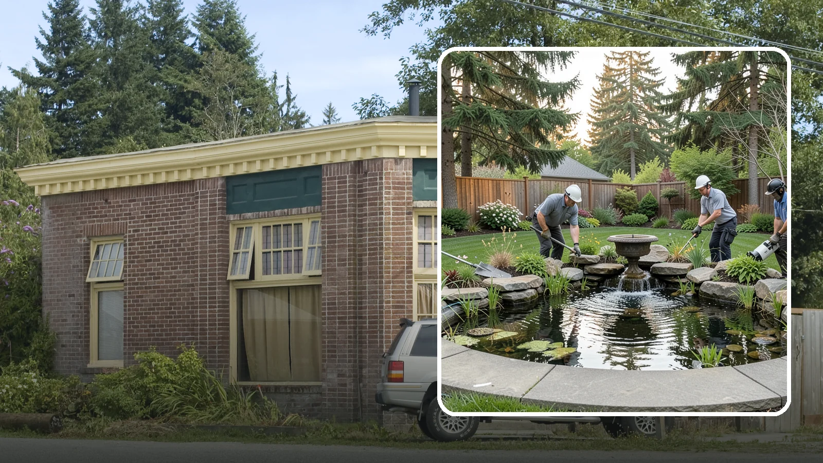 Garden Pond Installation in Hamilton, Skagit County, WA - Beautiful garden ponds with plants and circulation that create a living, tranquil ecosystem in your yard.