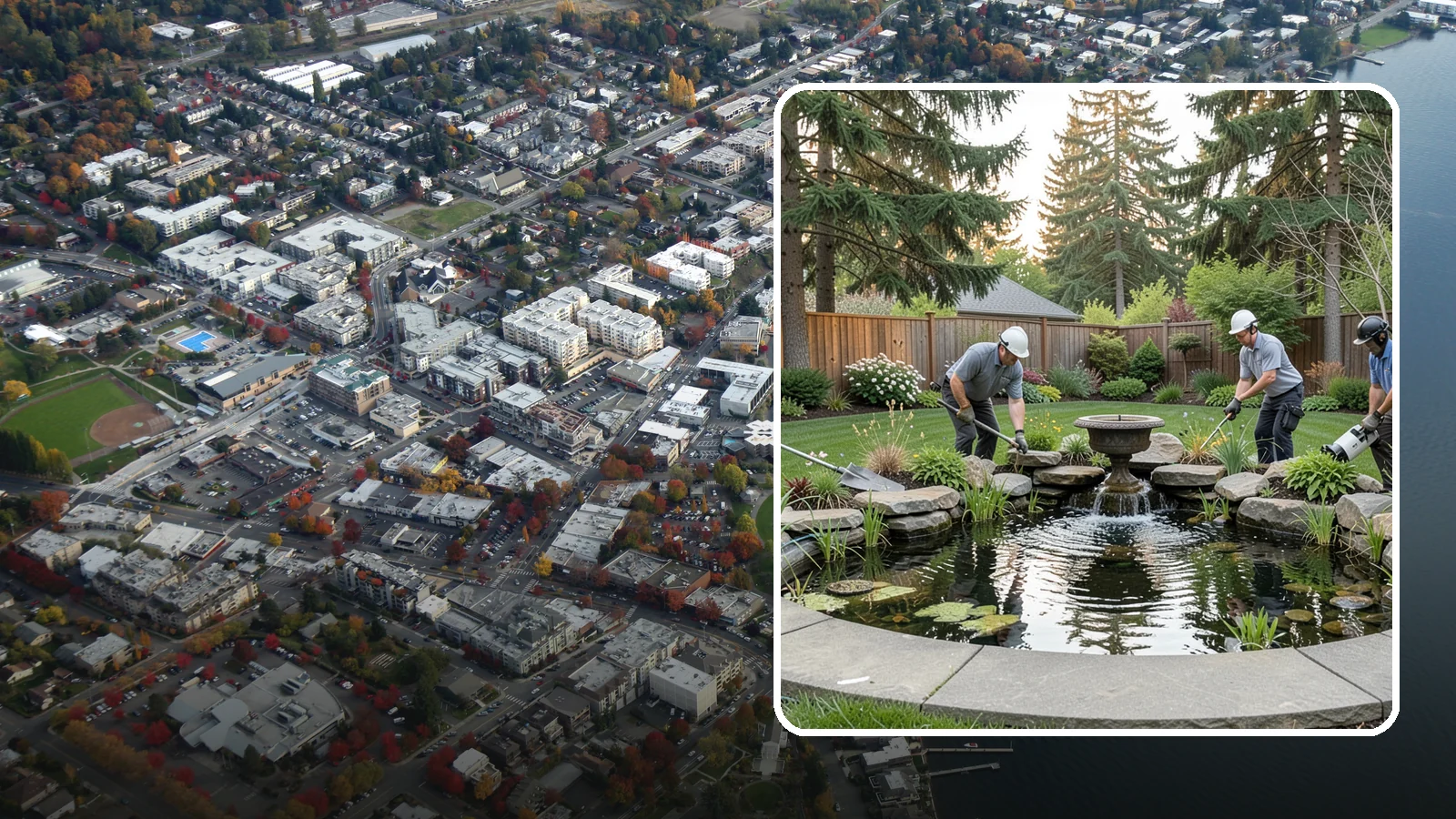 Garden Pond Installation in Kirkland, King County, WA - Beautiful garden ponds with plants and circulation that create a living, tranquil ecosystem in your yard.