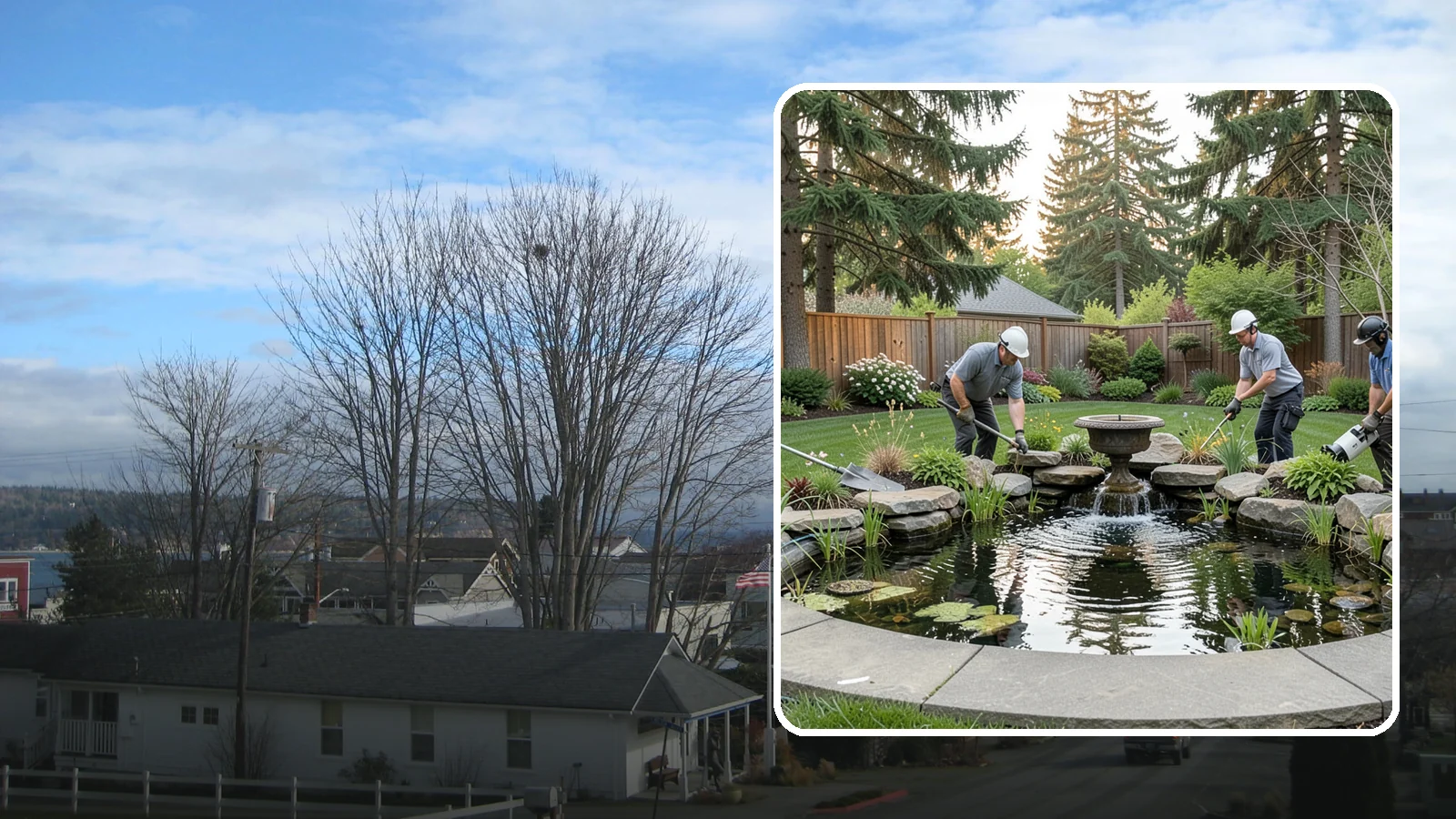 Garden Pond Installation in Langley, Island County, WA - Beautiful garden ponds with plants and circulation that create a living, tranquil ecosystem in your yard.