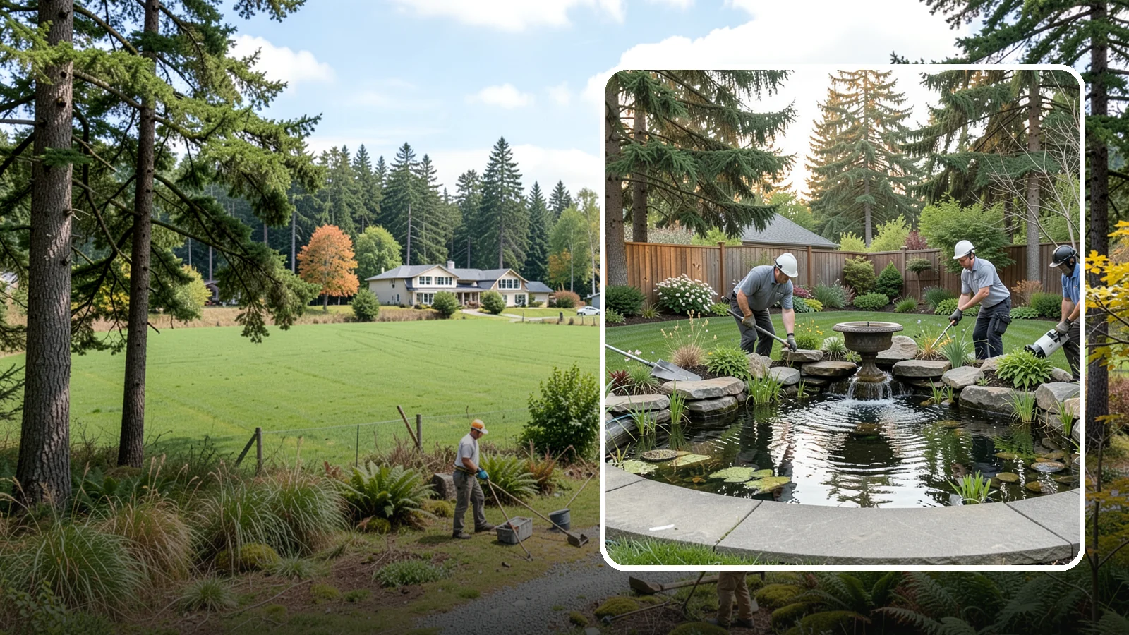 Garden Pond Installation in Lyman, Skagit County, WA - Beautiful garden ponds with plants and circulation that create a living, tranquil ecosystem in your yard.