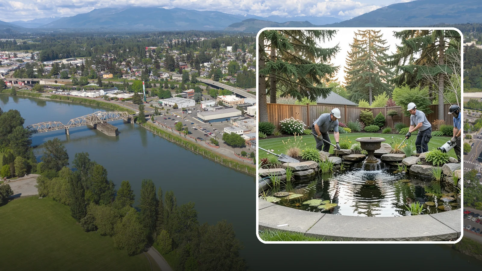 Garden Pond Installation in Mount Vernon, Skagit County, WA - Beautiful garden ponds with plants and circulation that create a living, tranquil ecosystem in your yard.