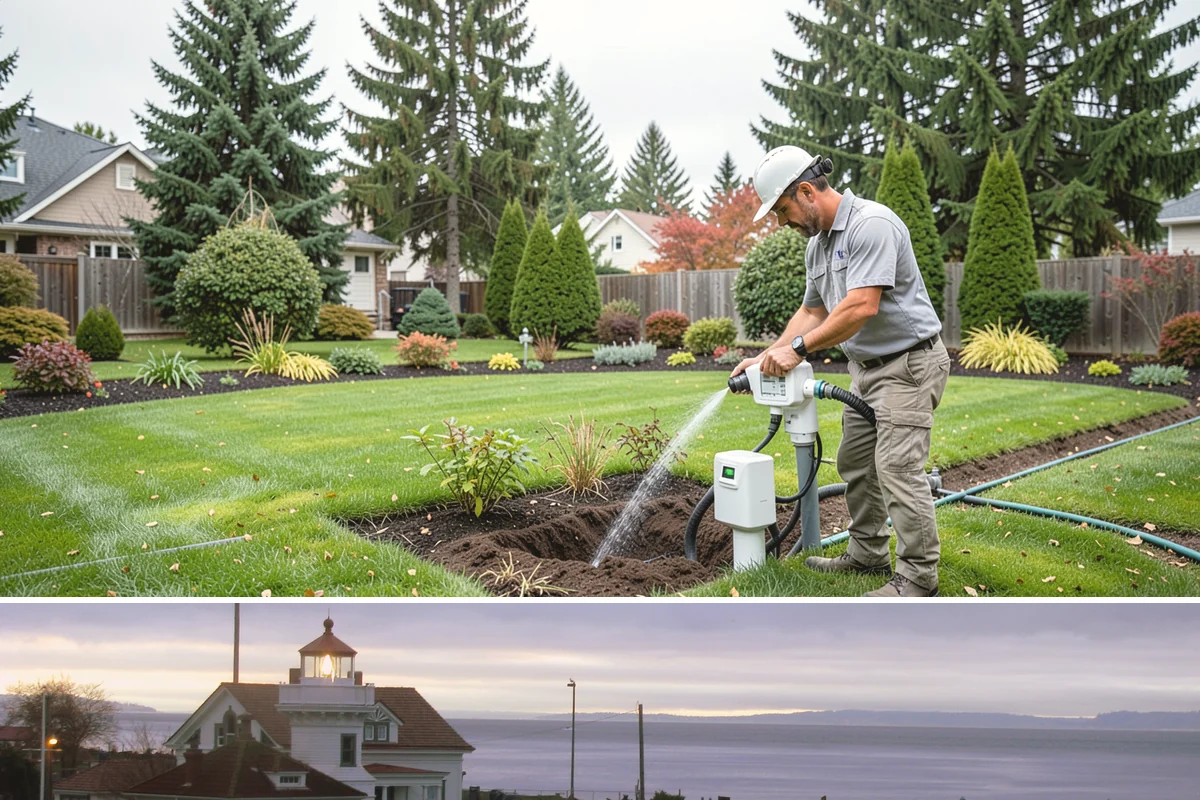 Garden Pond Installation in Mukilteo, Snohomish County, WA - Best built spring through fall.