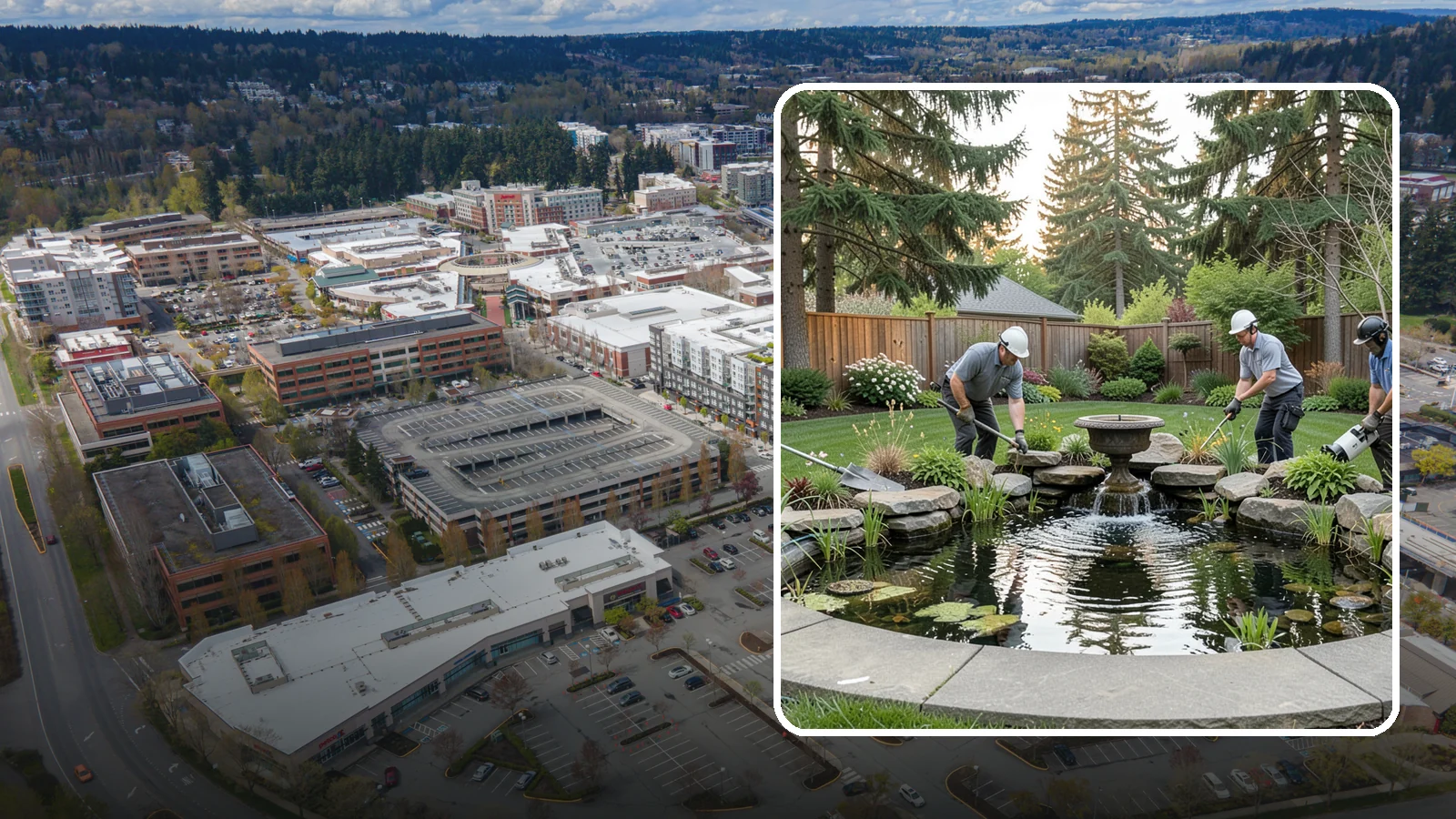 Garden Pond Installation in Redmond, King County, WA - Beautiful garden ponds with plants and circulation that create a living, tranquil ecosystem in your yard.