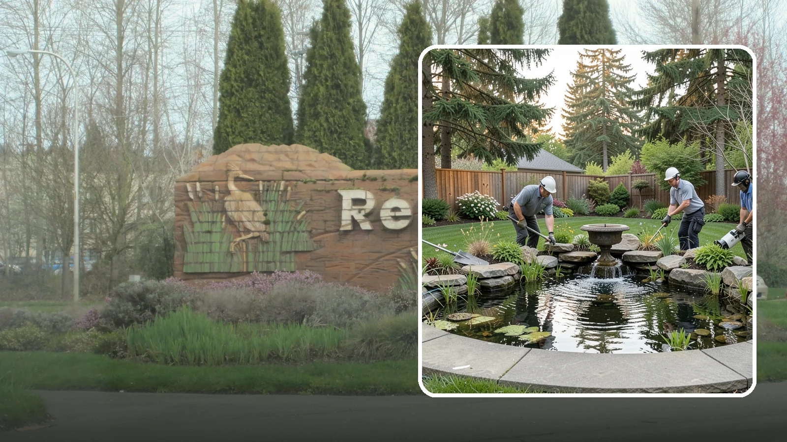 Garden Pond Installation in Renton, King County, WA - Beautiful garden ponds with plants and circulation that create a living, tranquil ecosystem in your yard.