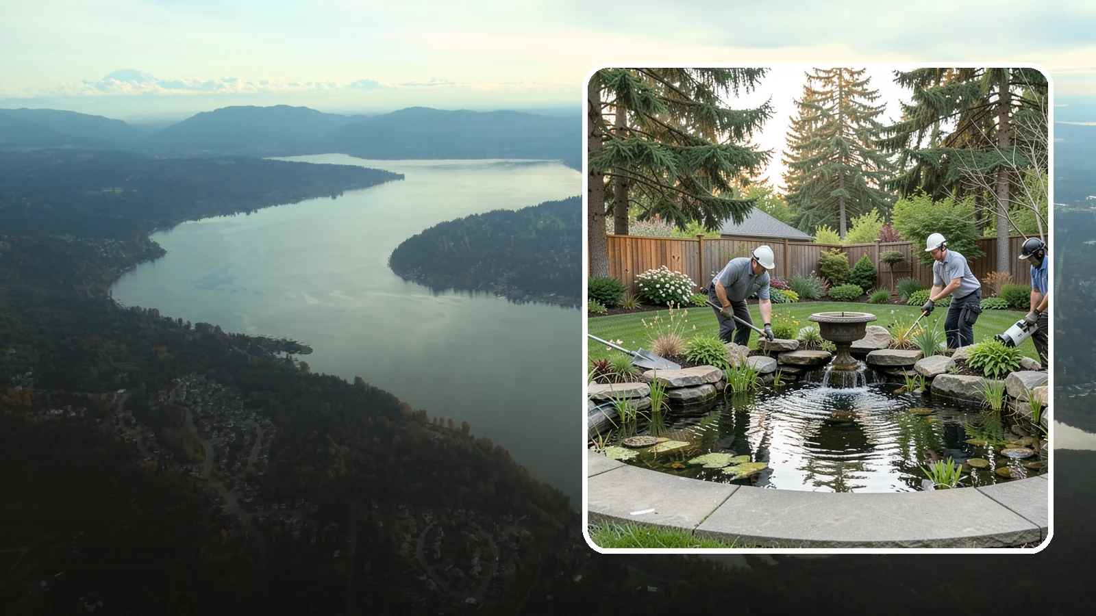 Garden Pond Installation in Sammamish, King County, WA - Beautiful garden ponds with plants and circulation that create a living, tranquil ecosystem in your yard.