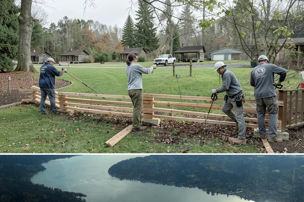 Garden Pond Installation in Sammamish, King County, WA - Best built spring through fall.