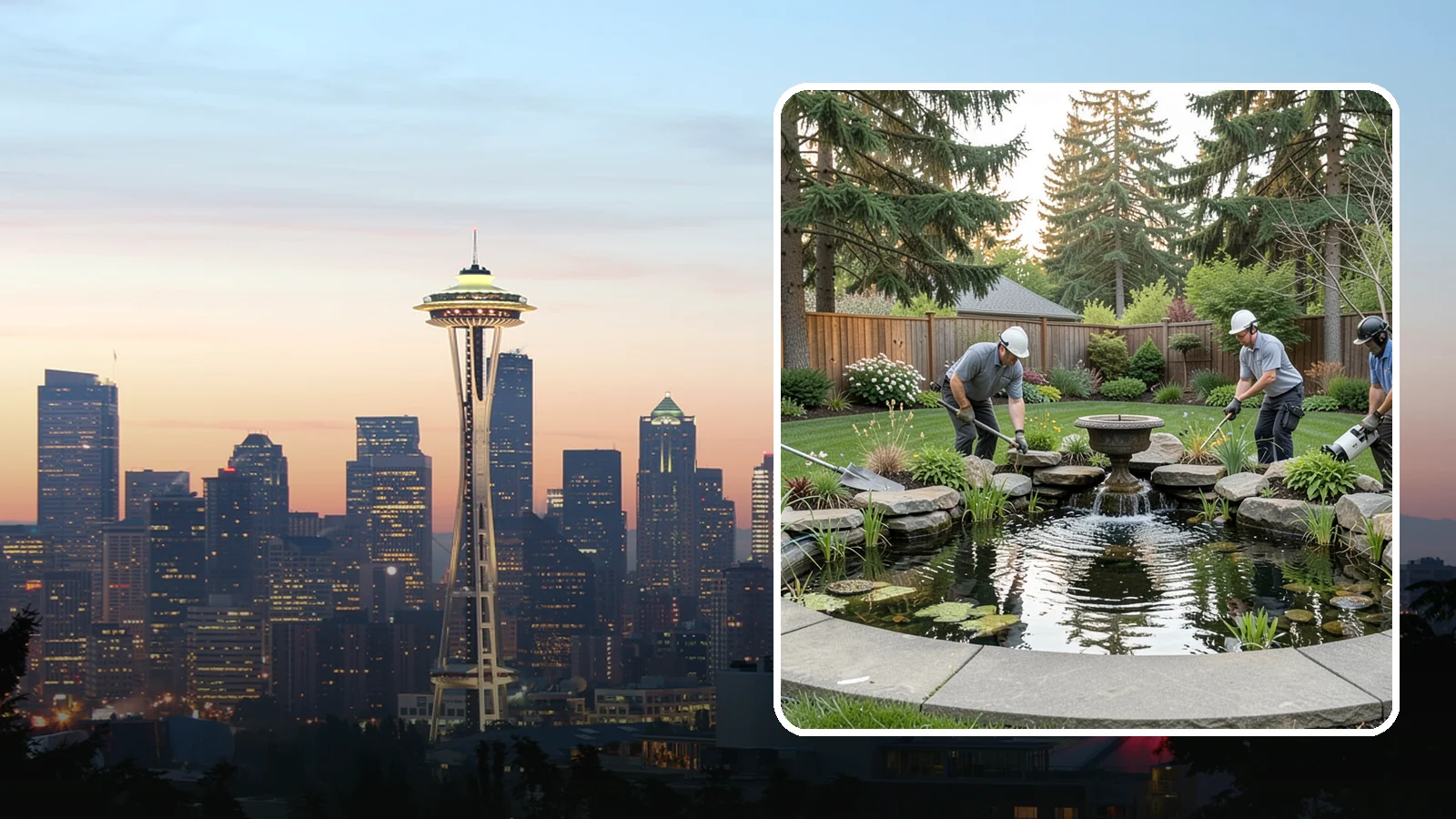 Garden Pond Installation in Seattle, King County, WA - Beautiful garden ponds with plants and circulation that create a living, tranquil ecosystem in your yard.
