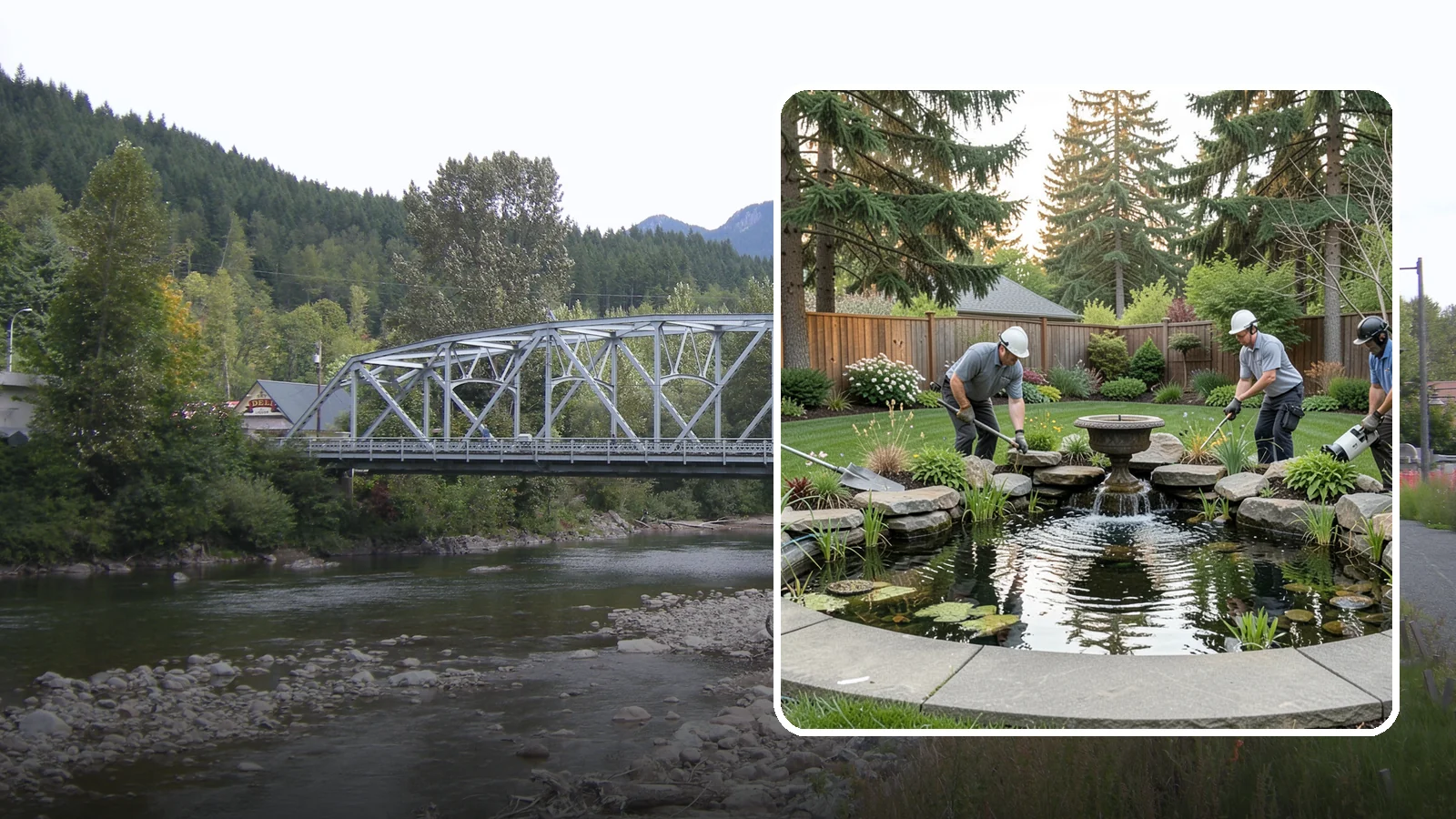 Garden Pond Installation in Skykomish, King County, WA - Beautiful garden ponds with plants and circulation that create a living, tranquil ecosystem in your yard.