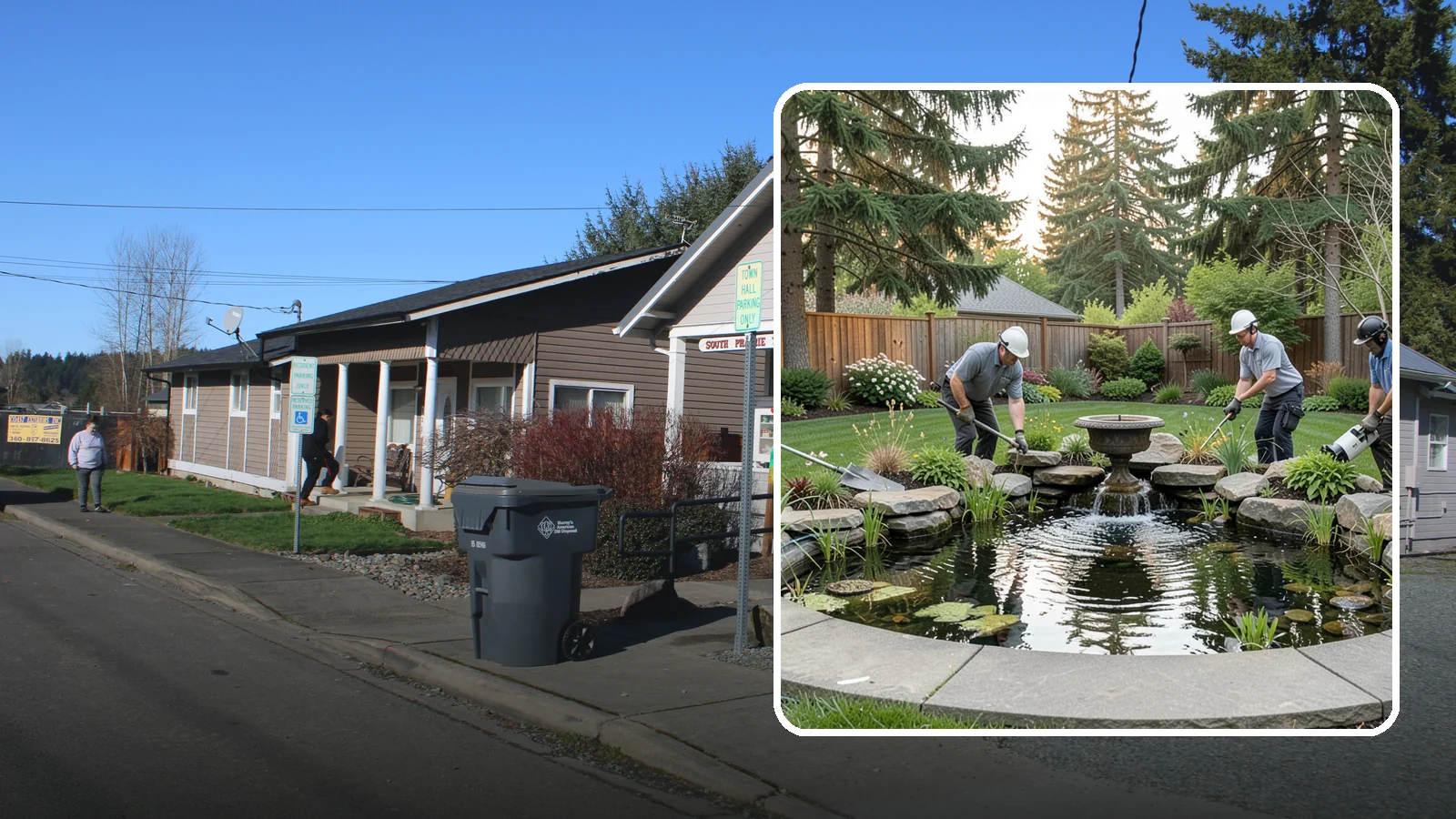 Garden Pond Installation in South Prairie, Pierce County, WA - Beautiful garden ponds with plants and circulation that create a living, tranquil ecosystem in your yard.