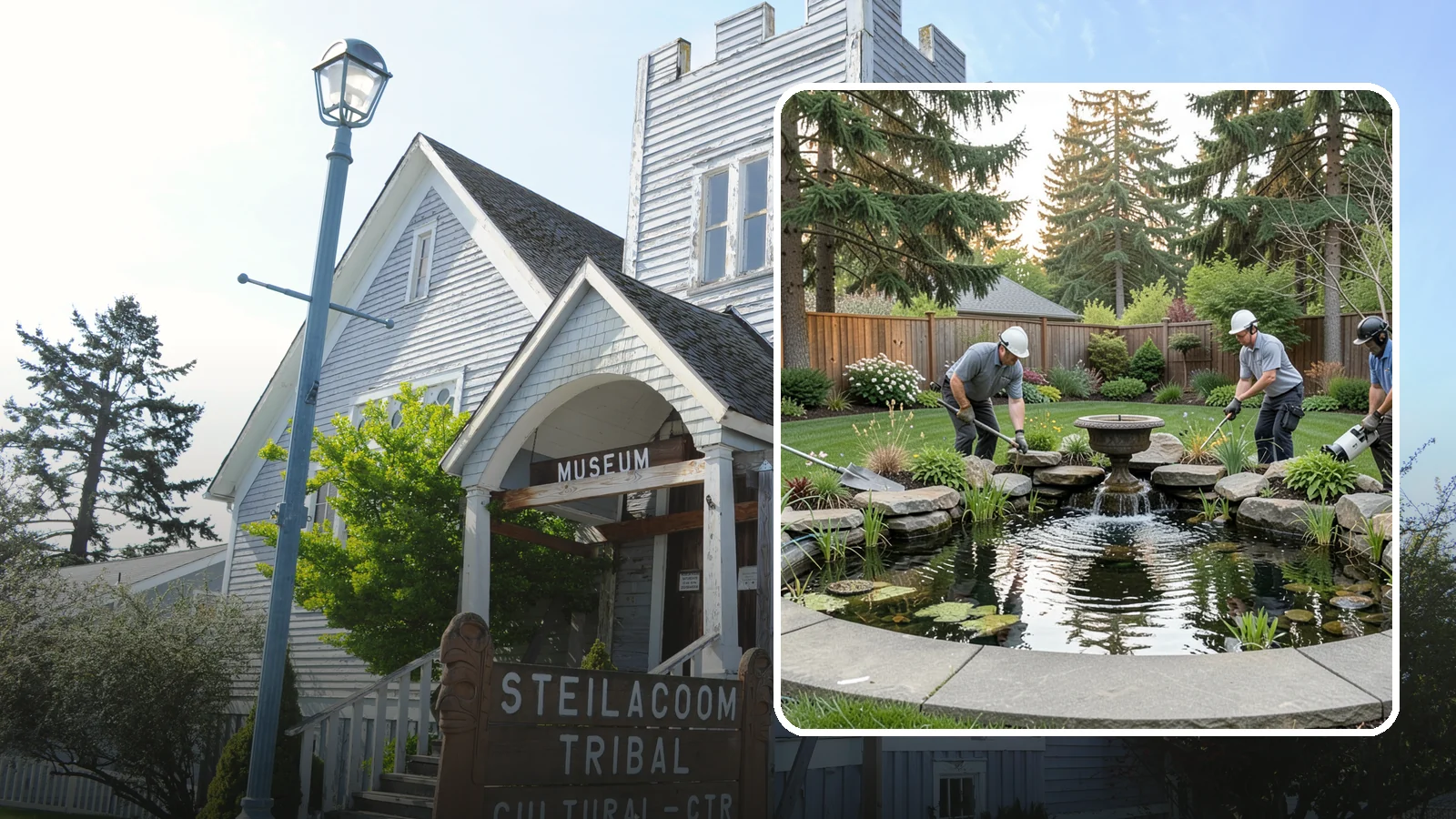 Garden Pond Installation in Steilacoom, Pierce County, WA - Beautiful garden ponds with plants and circulation that create a living, tranquil ecosystem in your yard.