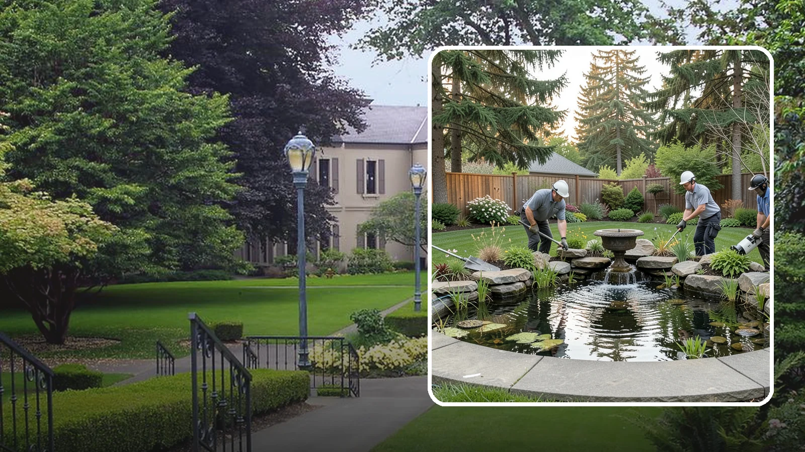 Garden Pond Installation in Woodinville, King County, WA - Beautiful garden ponds with plants and circulation that create a living, tranquil ecosystem in your yard.
