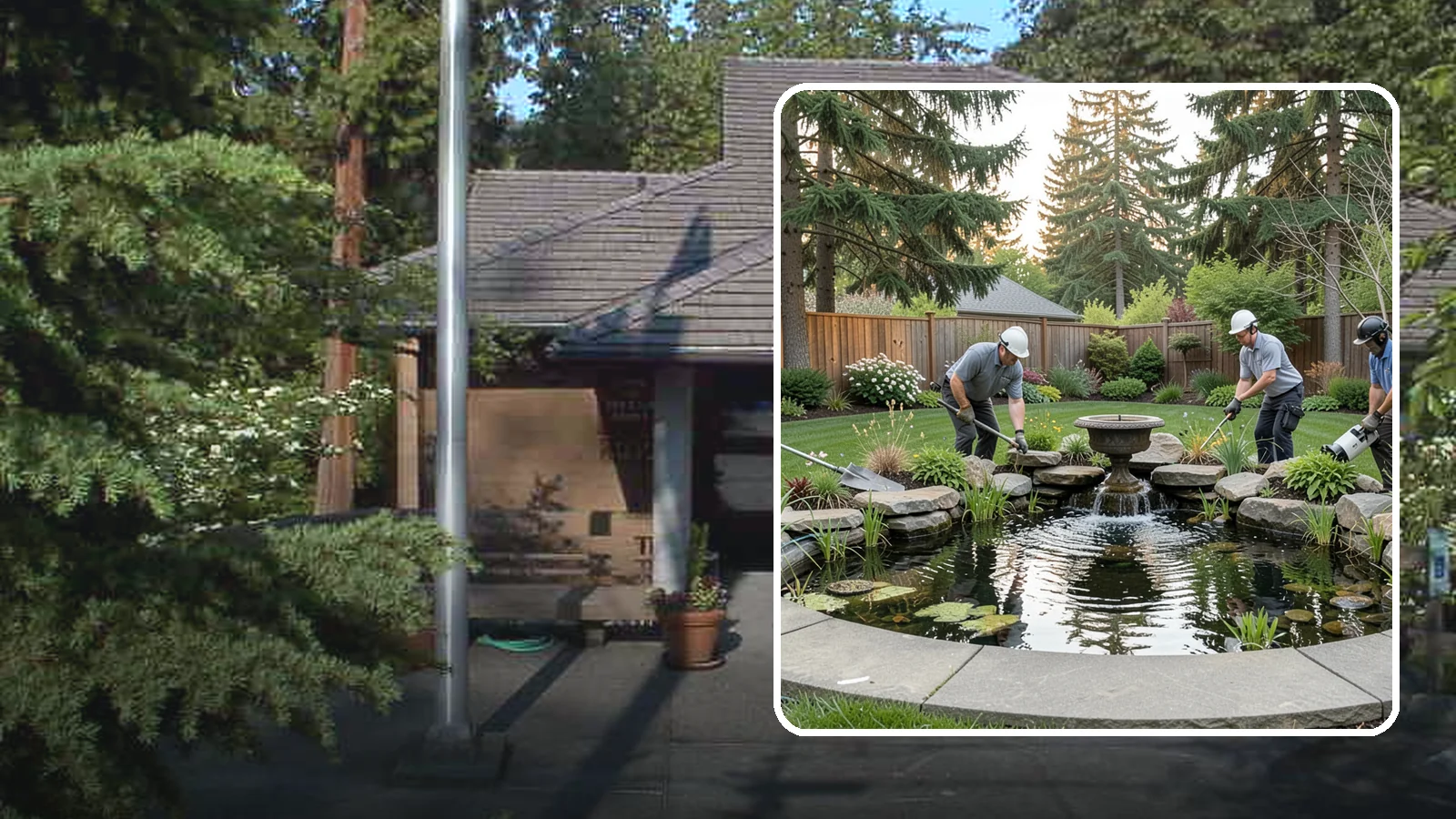 Garden Pond Installation in Yarrow Point, King County, WA - Beautiful garden ponds with plants and circulation that create a living, tranquil ecosystem in your yard.