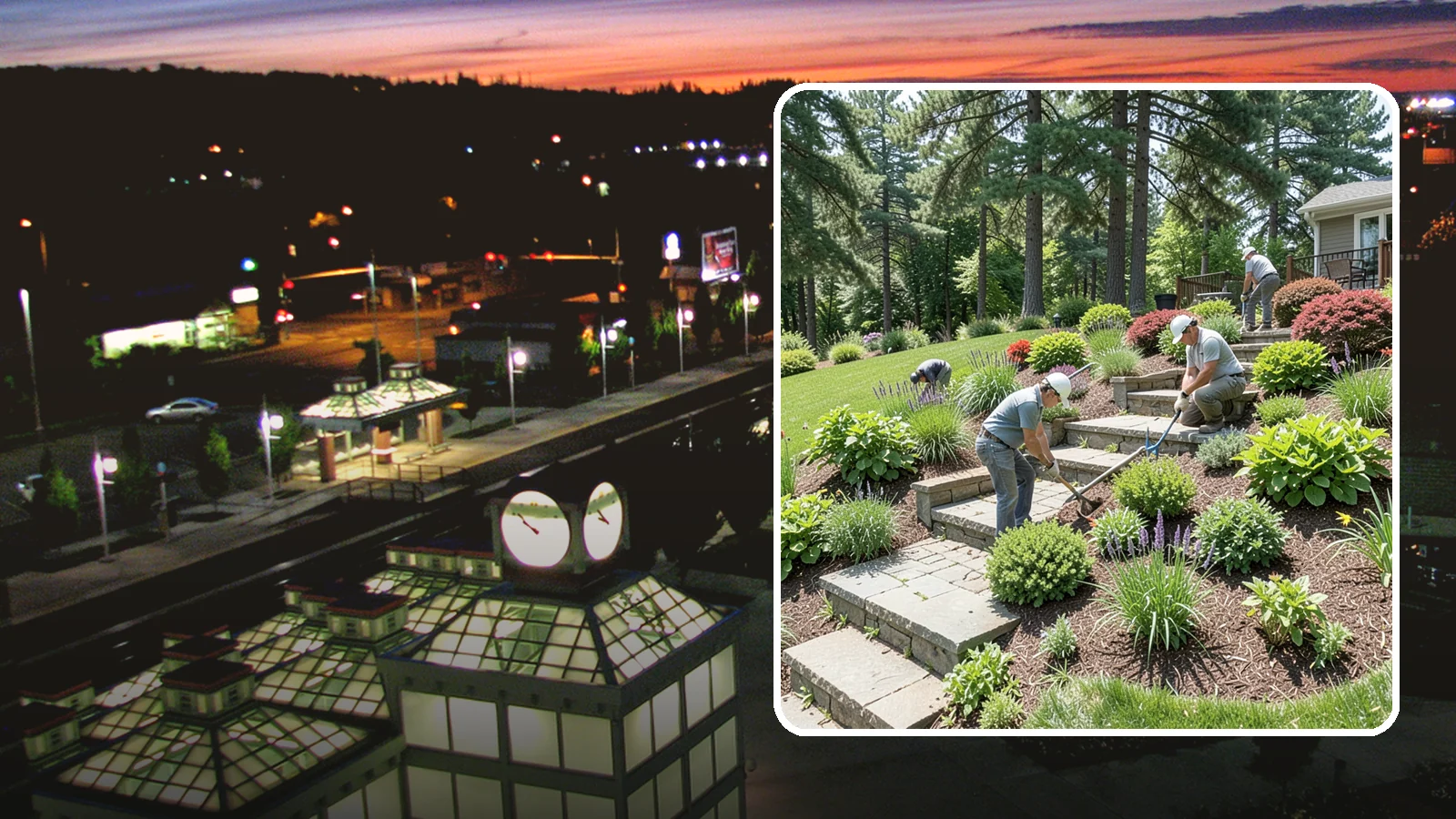 Garden Stairs in Auburn, King County, WA - Custom garden stairs in stone, timber, or pavers that make sloped landscapes safe and accessible.