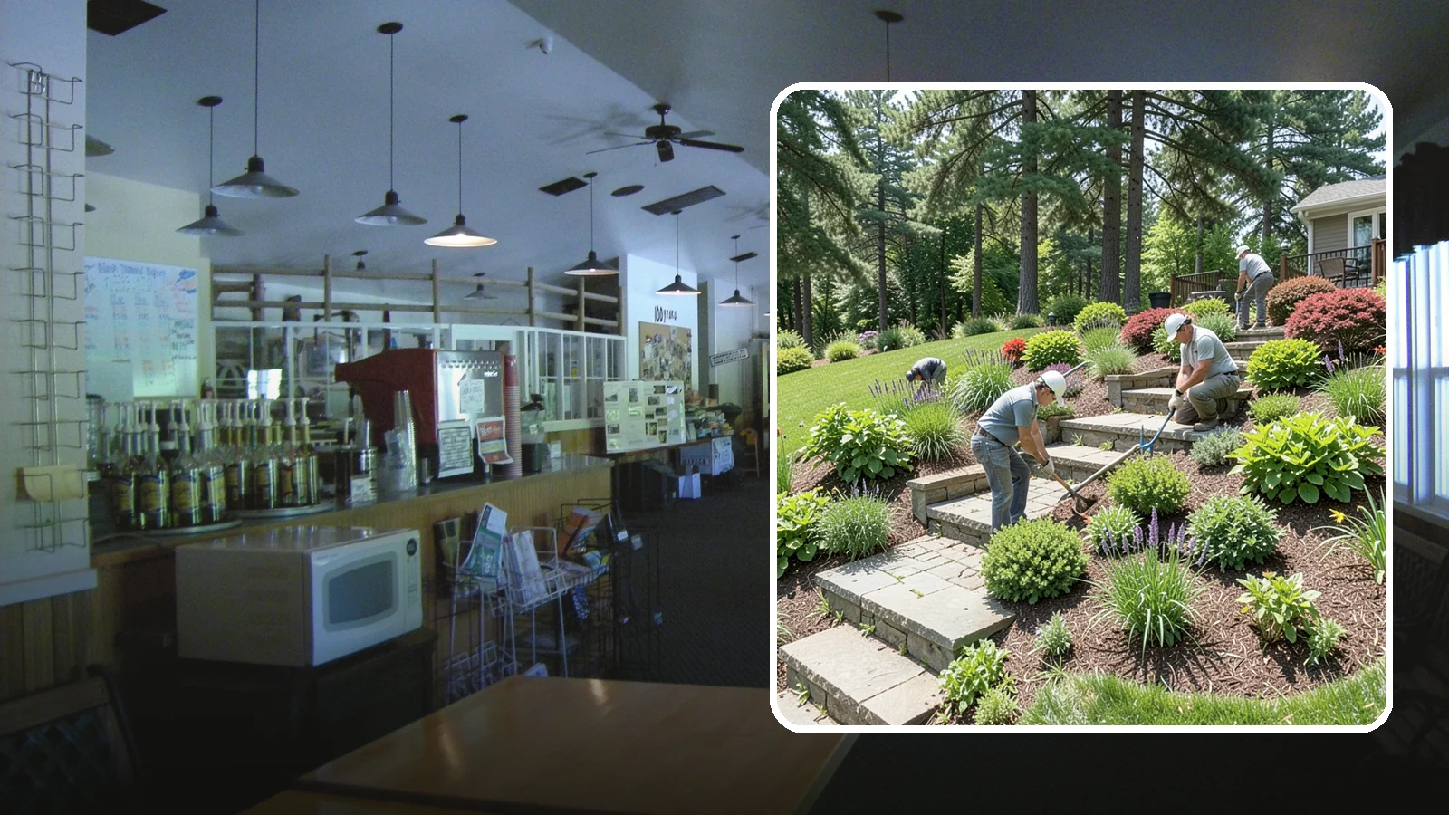 Garden Stairs in Black Diamond, King County, WA - Custom garden stairs in stone, timber, or pavers that make sloped landscapes safe and accessible.