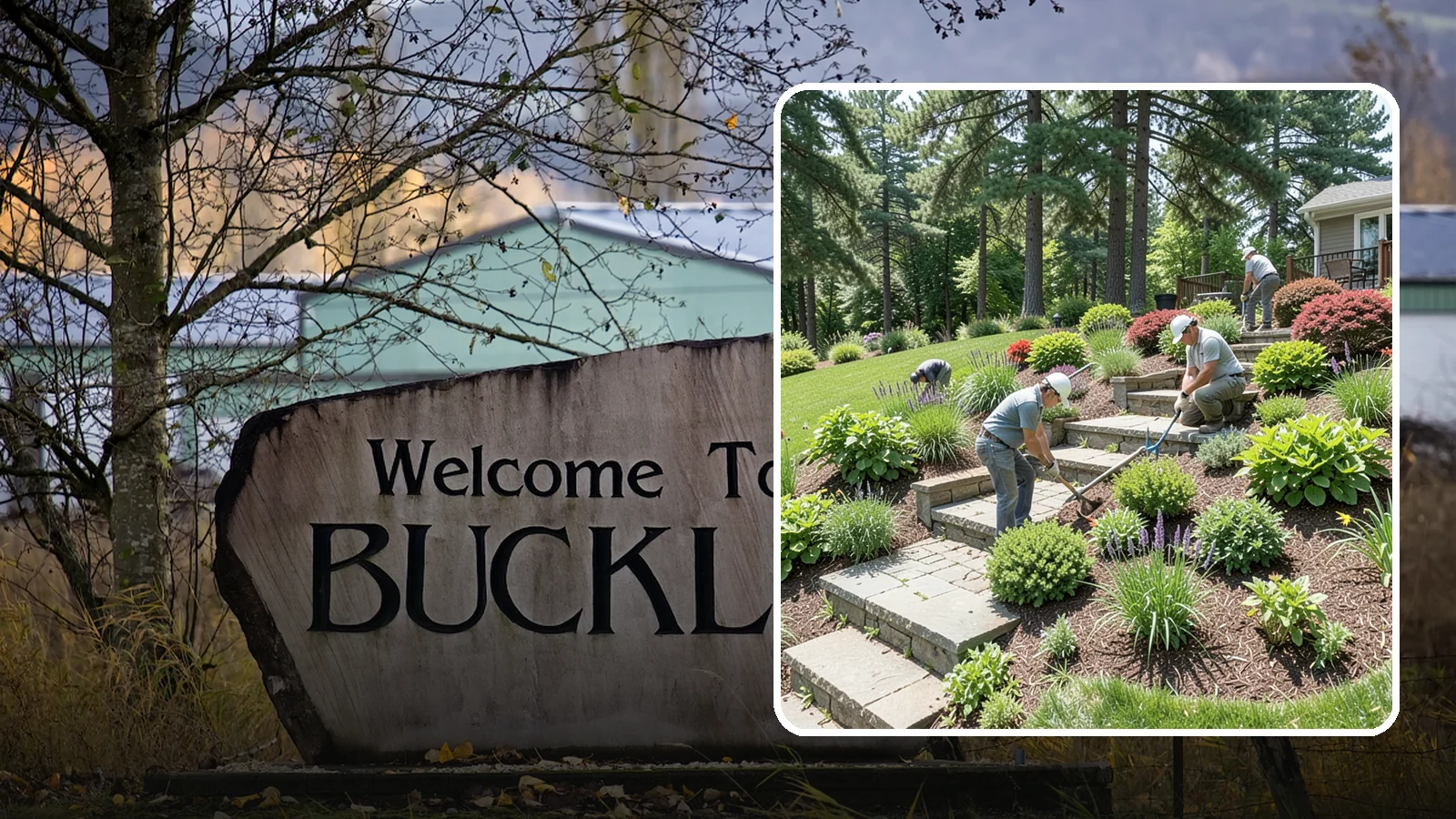 Garden Stairs in Buckley, Pierce County, WA - Custom garden stairs in stone, timber, or pavers that make sloped landscapes safe and accessible.