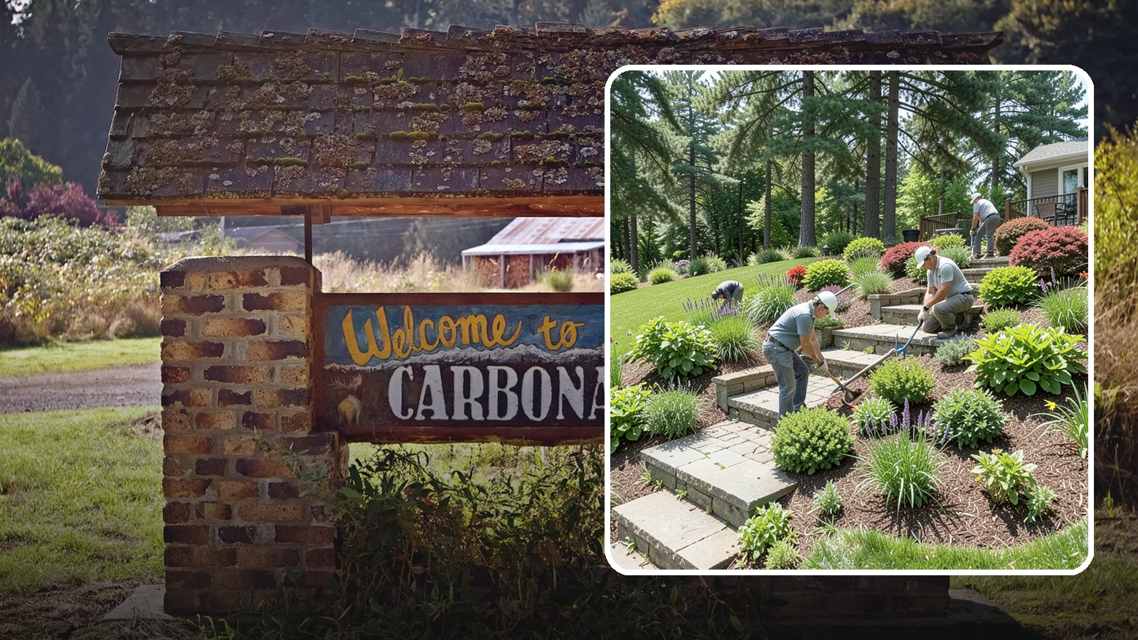 Garden Stairs in Carbonado, Pierce County, WA - Custom garden stairs in stone, timber, or pavers that make sloped landscapes safe and accessible.