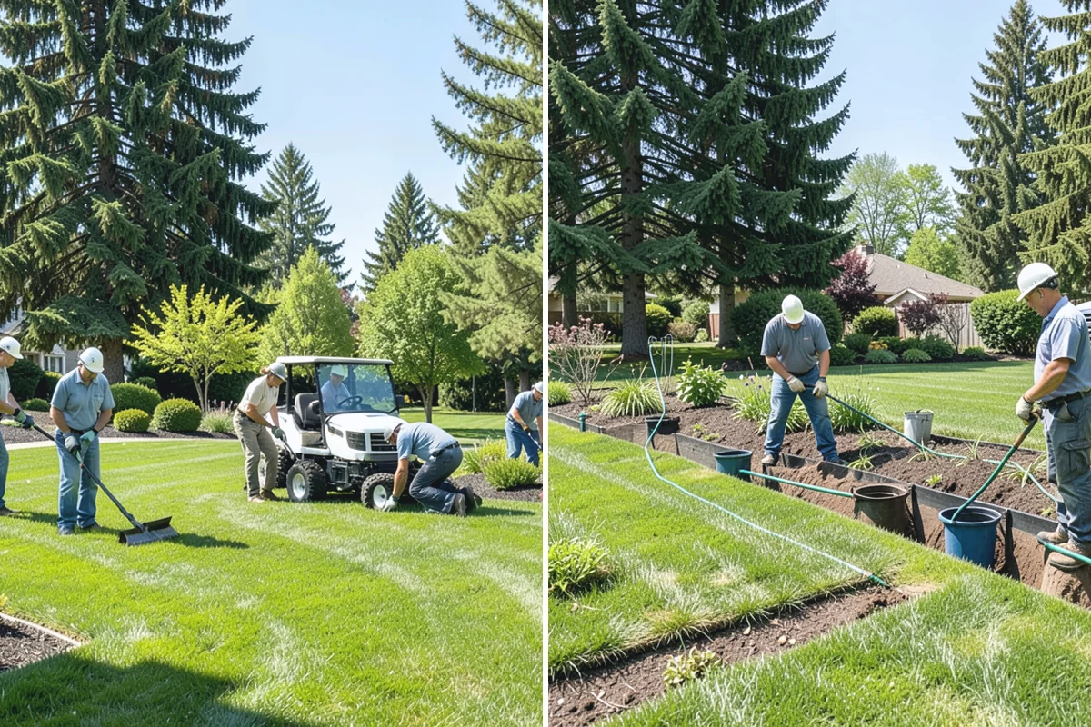 Garden Stairs in Coupeville, Island County, WA - Assess the slope and stair path