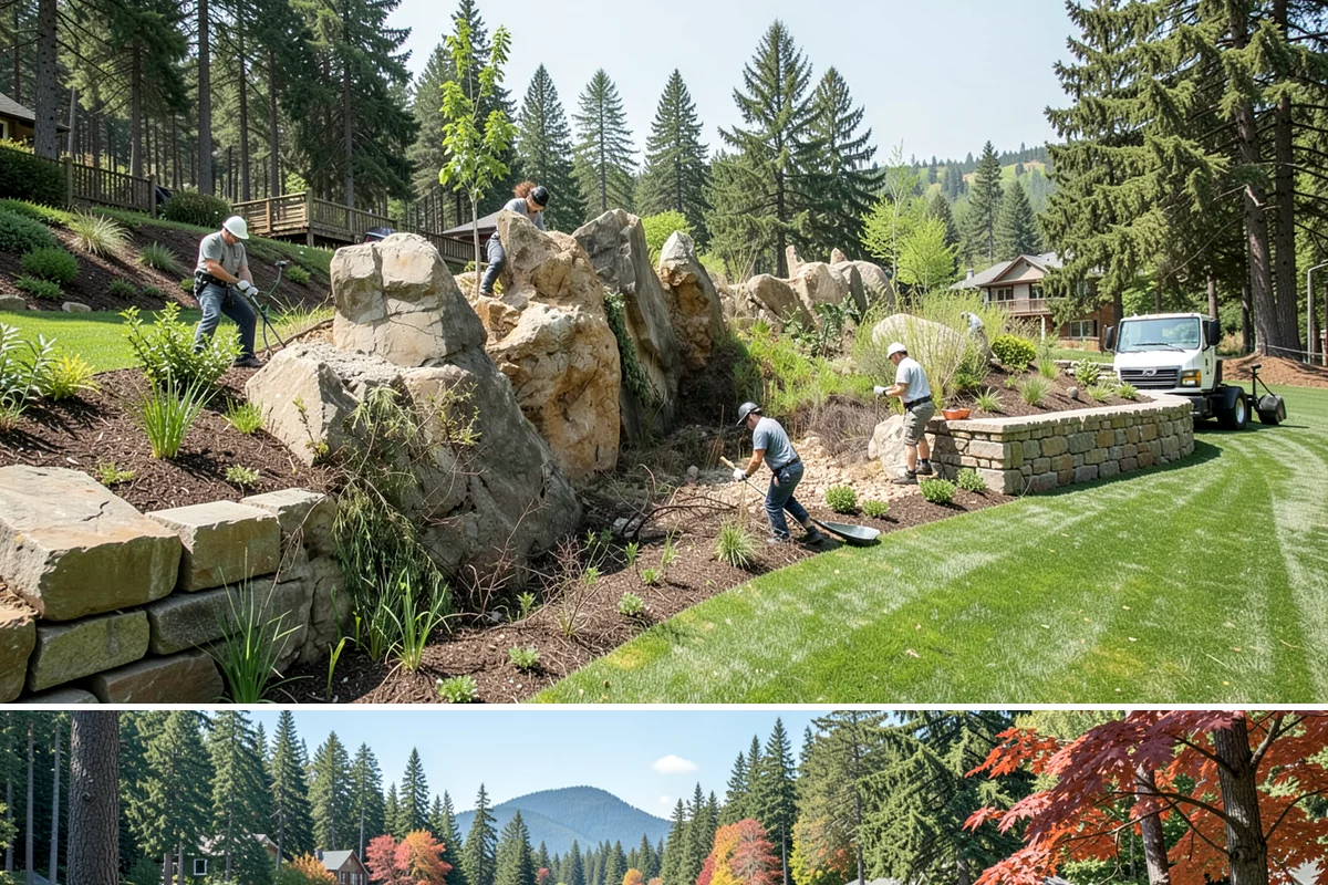 Garden Stairs in Covington, King County, WA - Best built spring through fall.