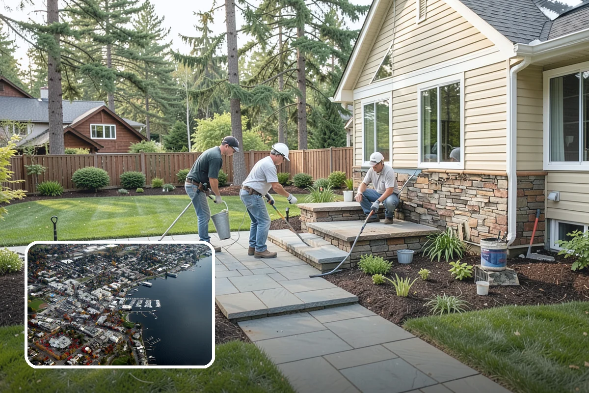 Garden Stairs in Kirkland, King County, WA - Makes sloped yards safe and usable
