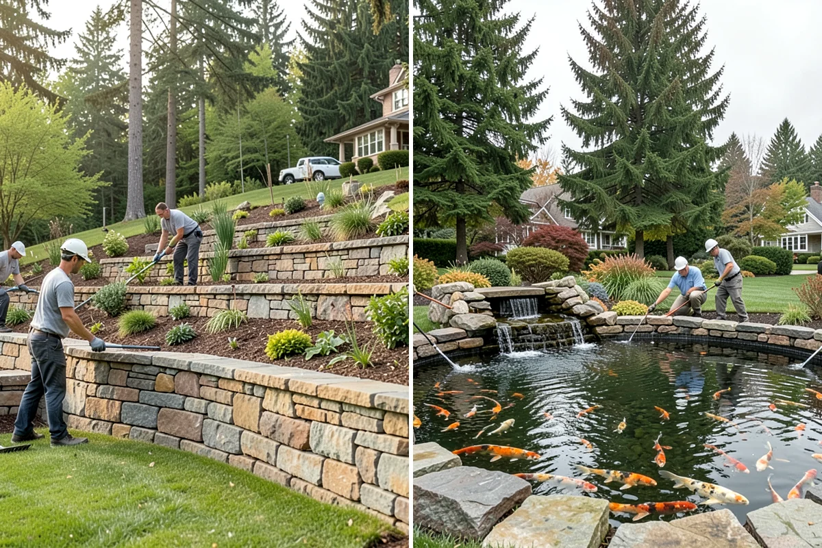 Garden Stairs in Lakewood, Pierce County, WA - Assess the slope and stair path