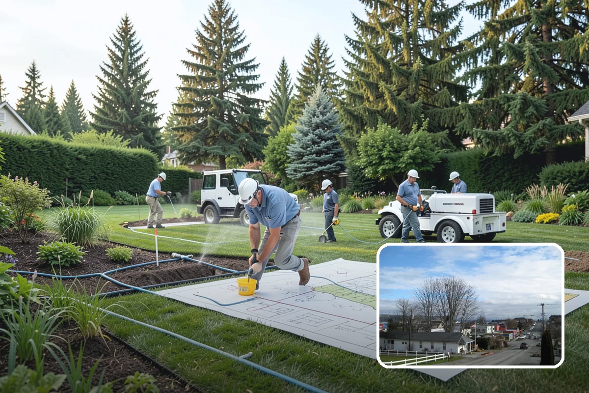 Garden Stairs in Langley, Island County, WA - Makes sloped yards safe and usable