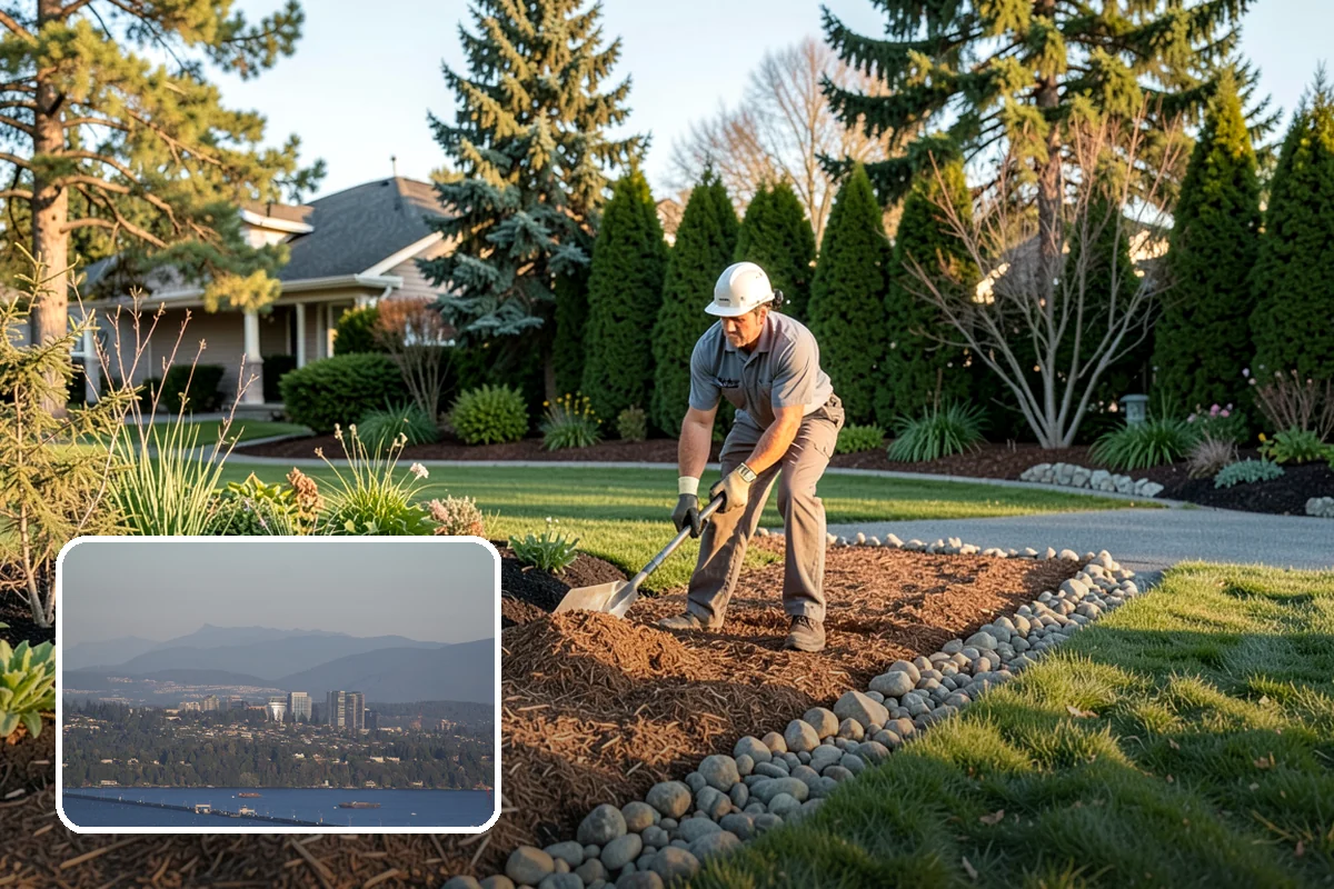 Garden Stairs in Medina, King County, WA - Makes sloped yards safe and usable
